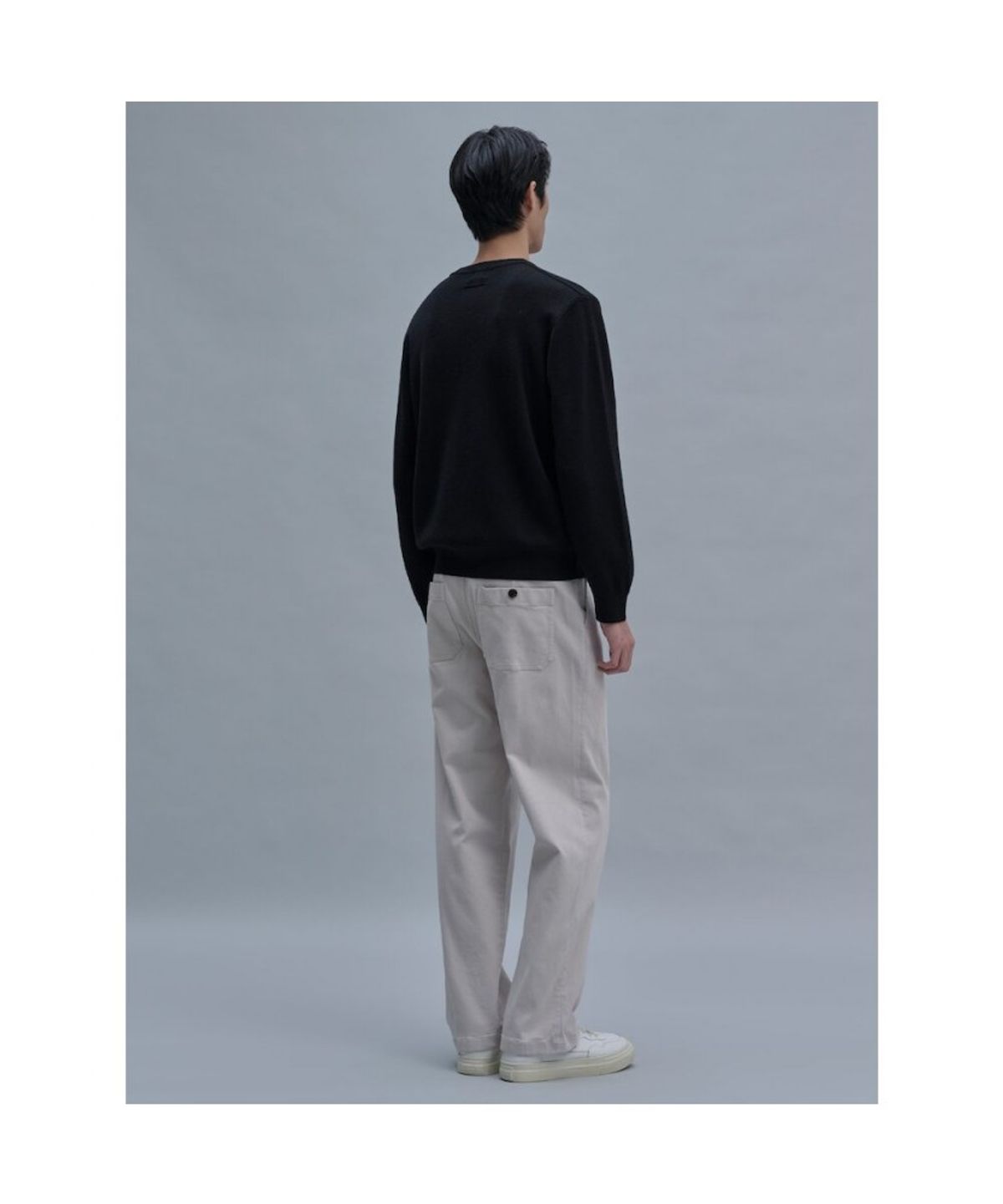 시프트지(SHIFT.G) Semi Wide Brushed Cotton Pants  Ivory