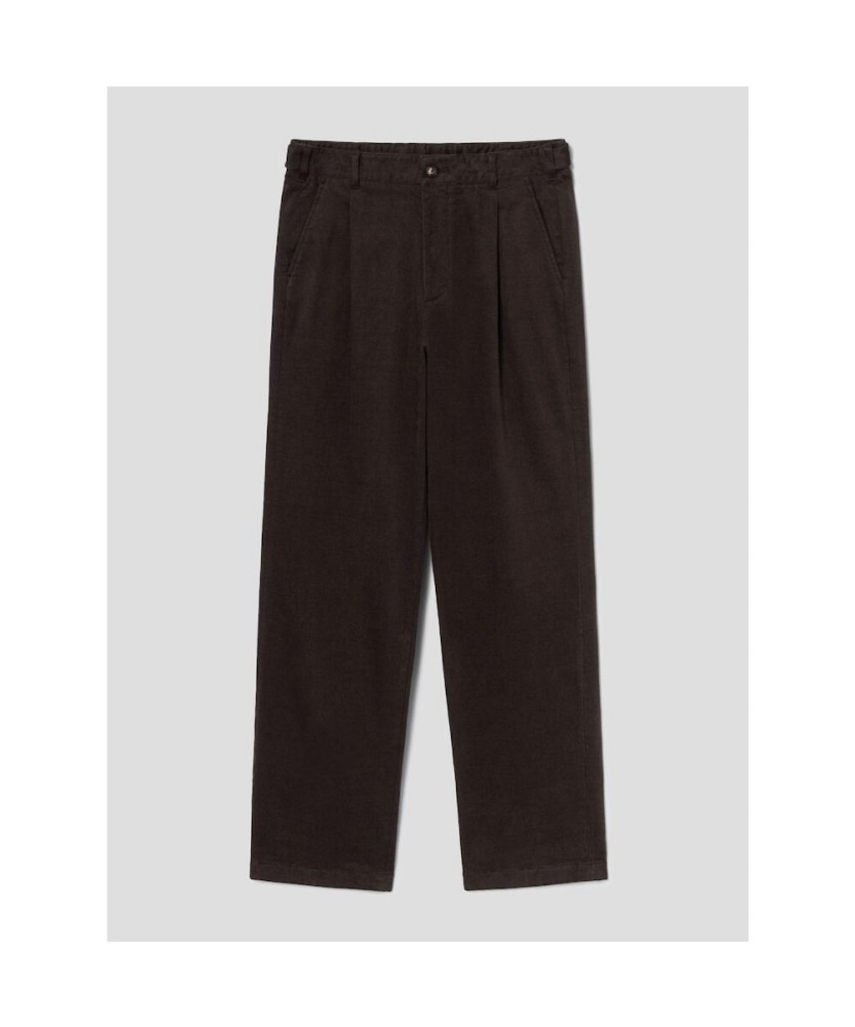 시프트지(SHIFT.G) Semi Wide Brushed Cotton Pants  Brown
