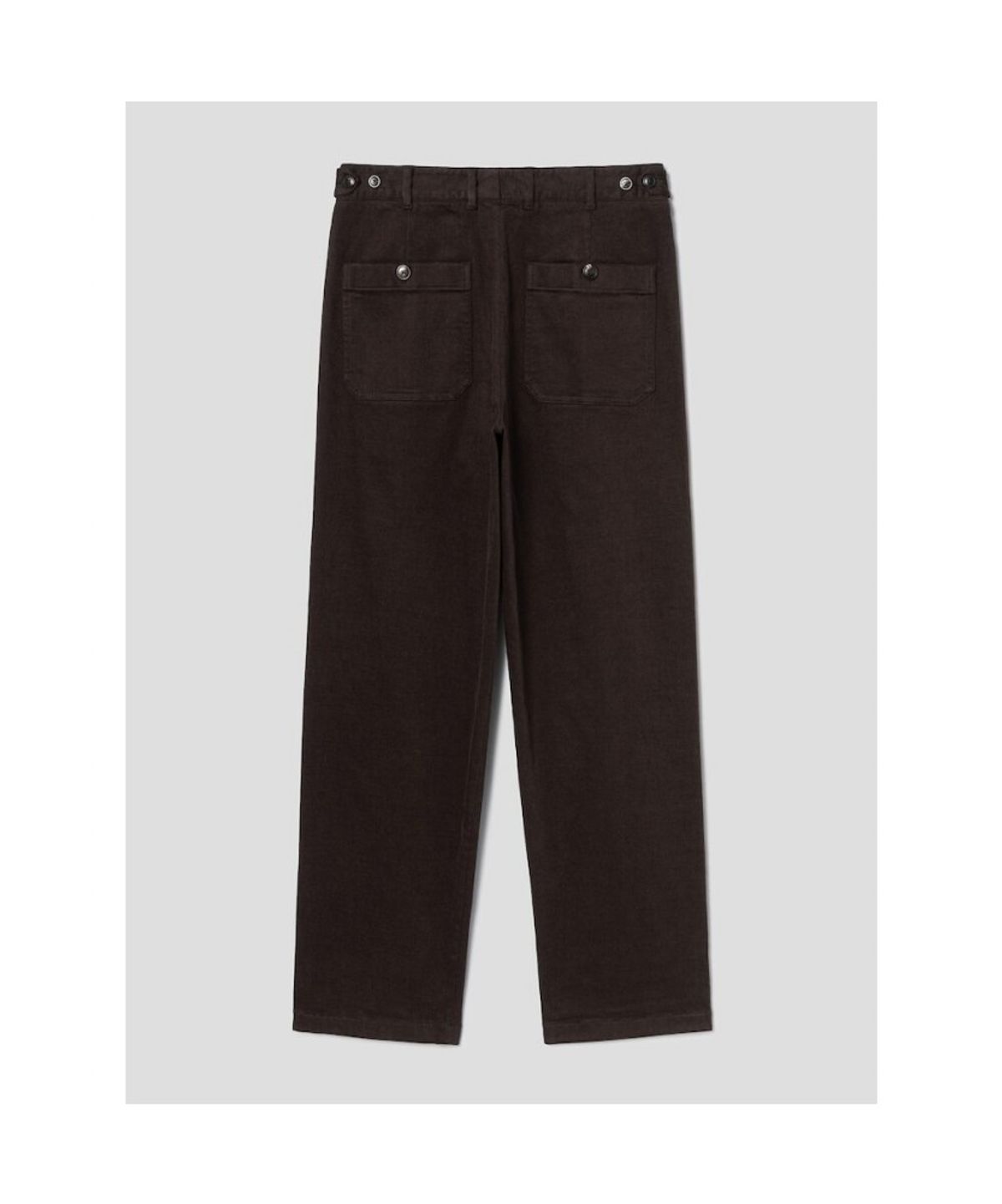 시프트지(SHIFT.G) Semi Wide Brushed Cotton Pants  Brown