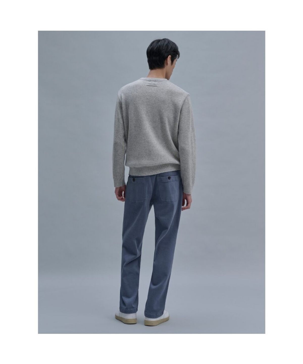 시프트지(SHIFT.G) Semi Wide Brushed Cotton Pants  Blue