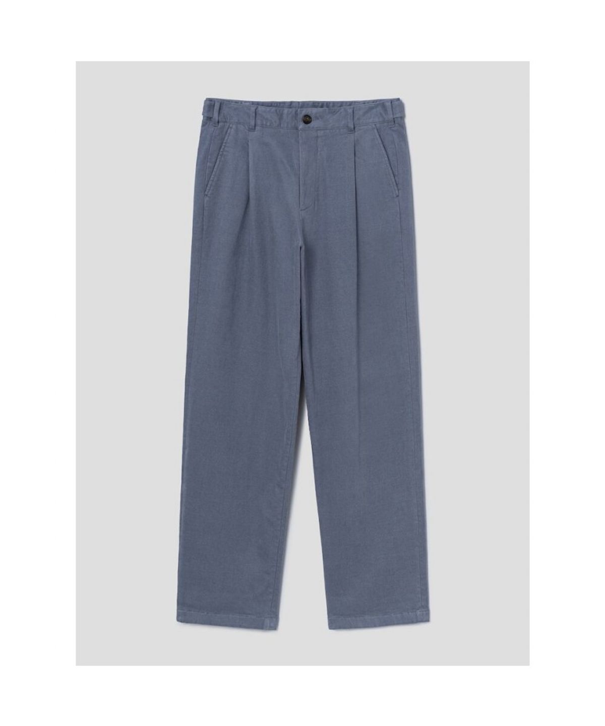 시프트지(SHIFT.G) Semi Wide Brushed Cotton Pants  Blue