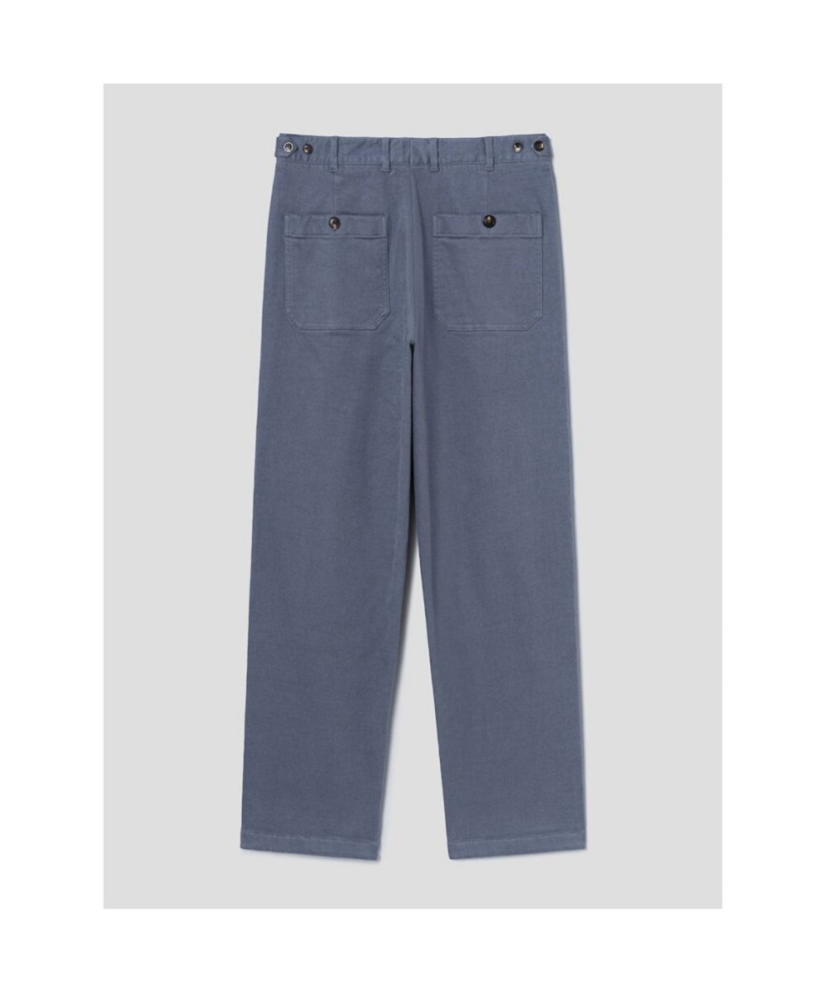 시프트지(SHIFT.G) Semi Wide Brushed Cotton Pants  Blue