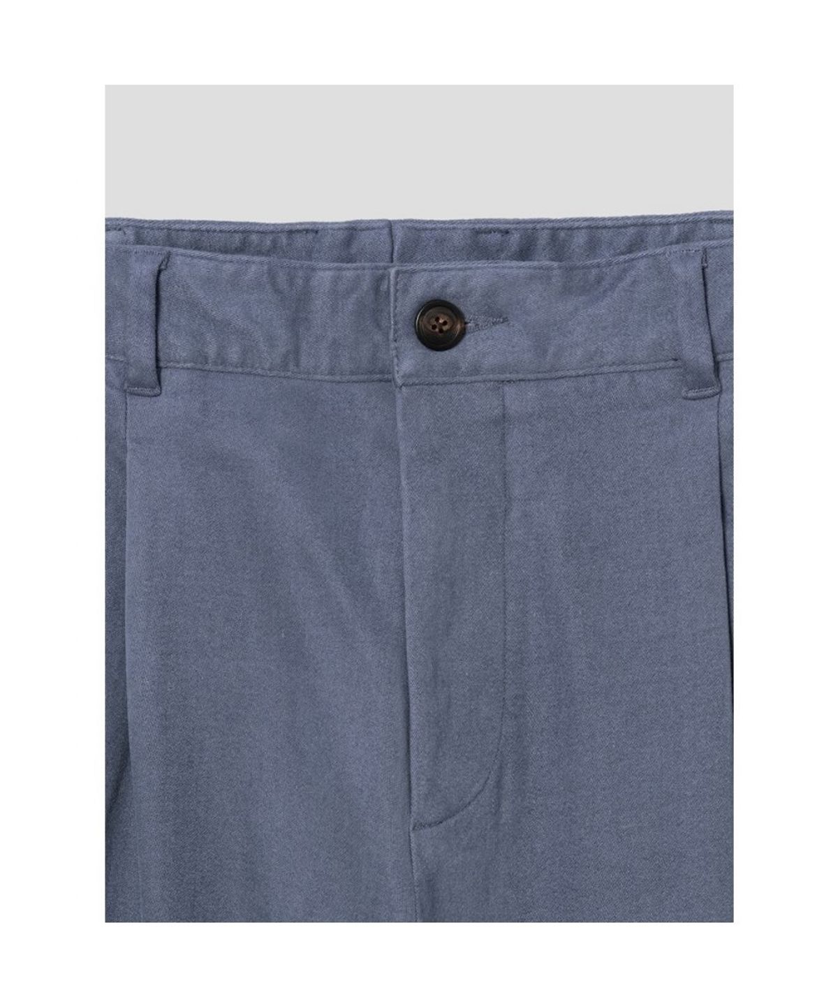 시프트지(SHIFT.G) Semi Wide Brushed Cotton Pants  Blue
