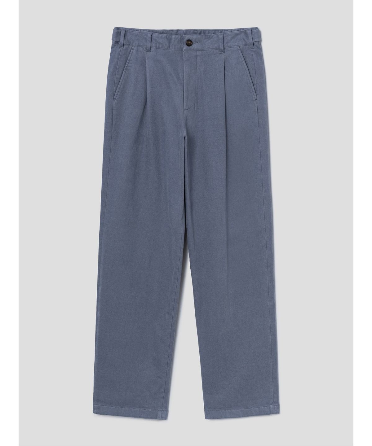 시프트지(SHIFT.G) Semi Wide Brushed Cotton Pants  Blue