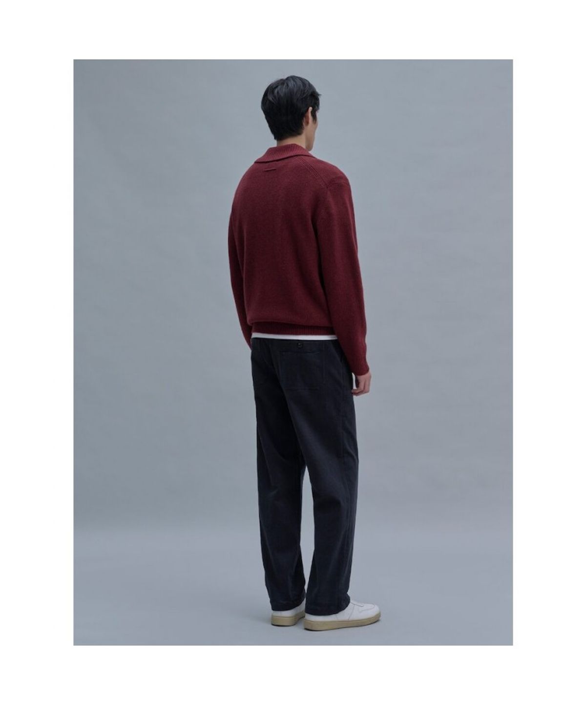시프트지(SHIFT.G) Semi Wide Brushed Cotton Pants  Navy
