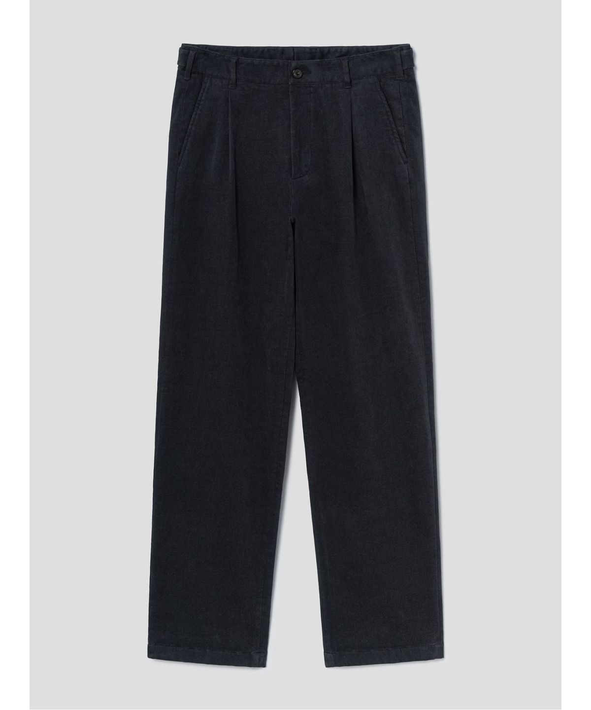 시프트지(SHIFT.G) Semi Wide Brushed Cotton Pants  Navy