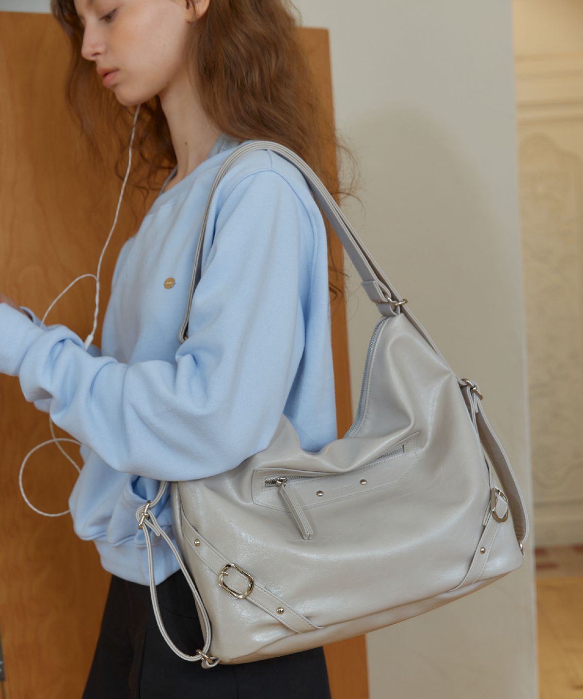 아노에틱(ANOETIC) ANC 2-WAY ZIPPER BAG_2COLOR
