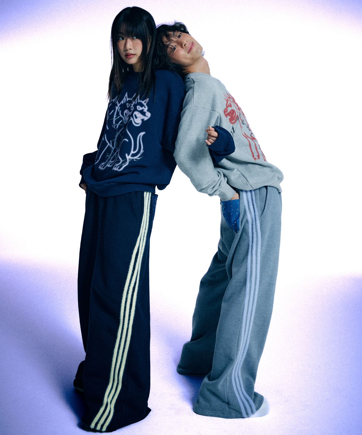 유얼쎄시(YOUR SASSY) Curveline Stellar Sweat Pants (DEEP NAVY)