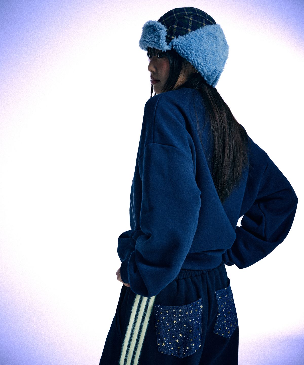 유얼쎄시(YOUR SASSY) Curveline Stellar Sweat Pants (DEEP NAVY)