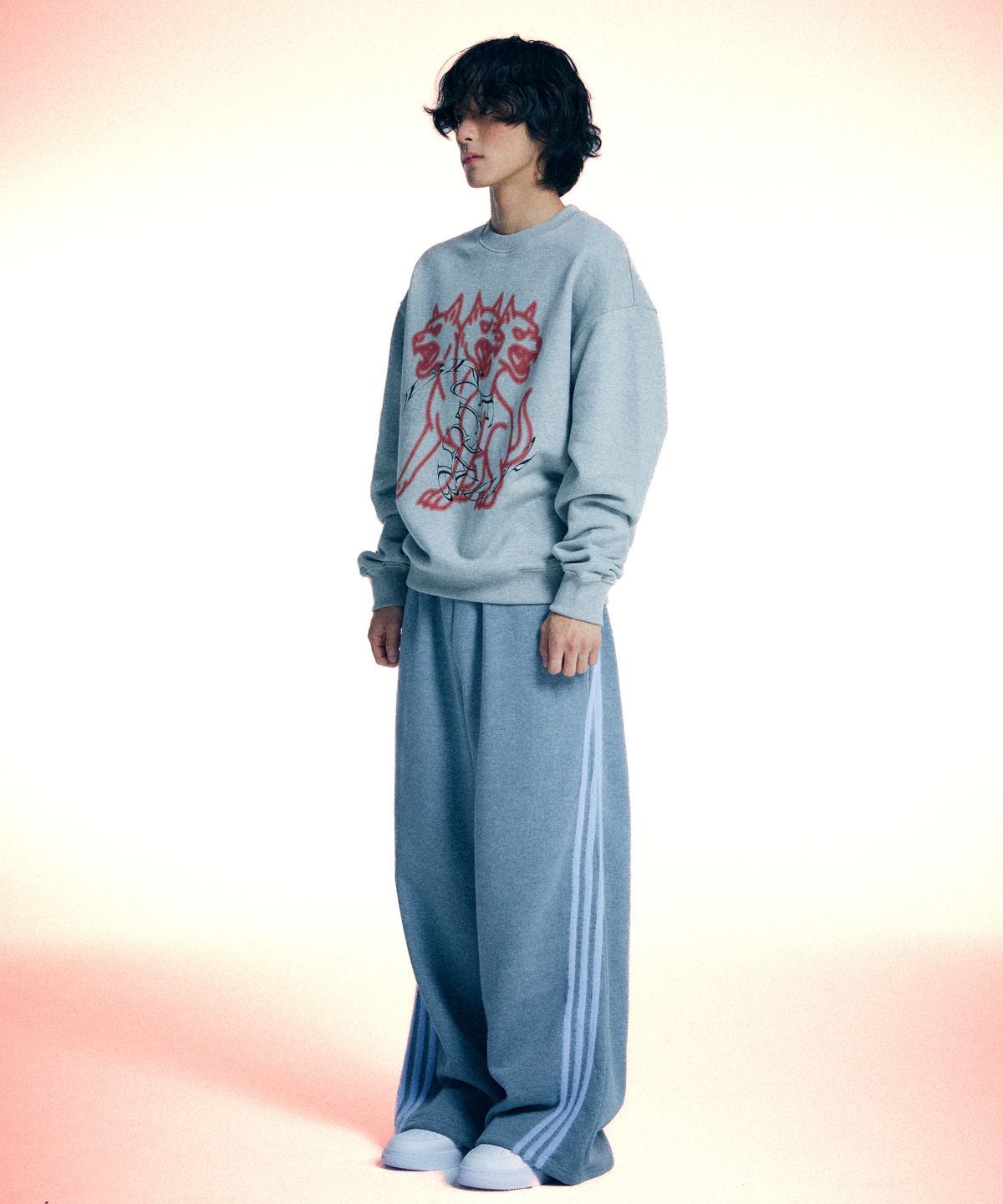 유얼쎄시(YOUR SASSY) Cerberus Sweatshirt (GRAY)
