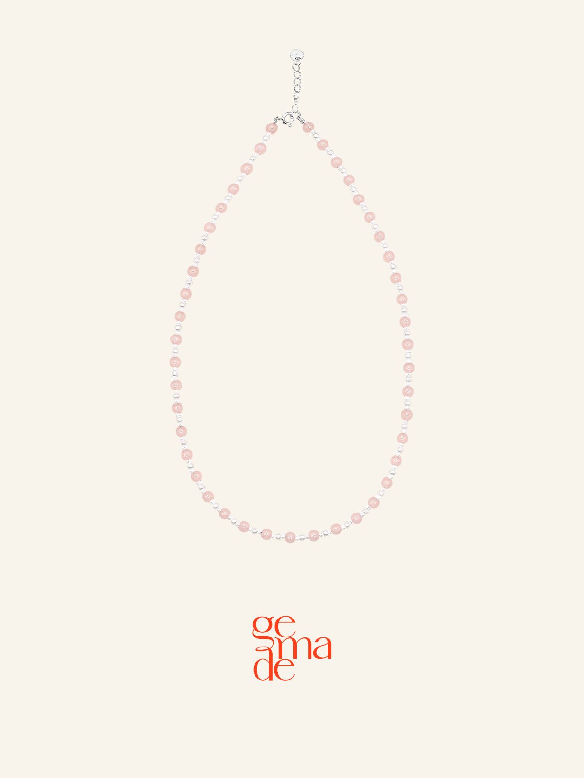 제마드(GEMADE) Strawberry milk necklace #N032