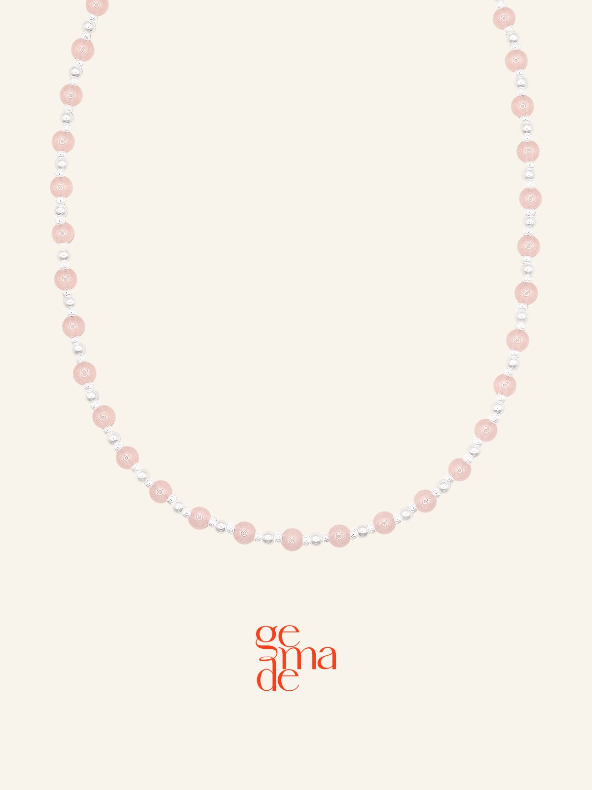 제마드(GEMADE) Strawberry milk necklace #N032