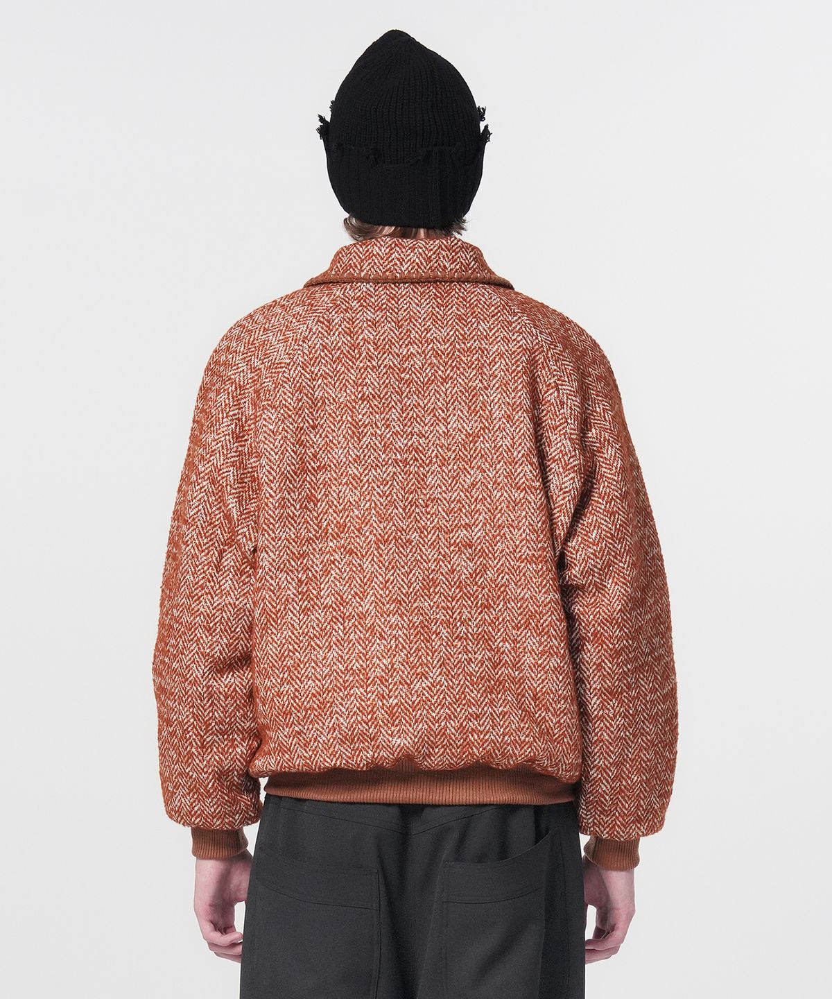 홍우성(HONGWOOSUNG) Quilted Nomad Knit Jacket_Brown