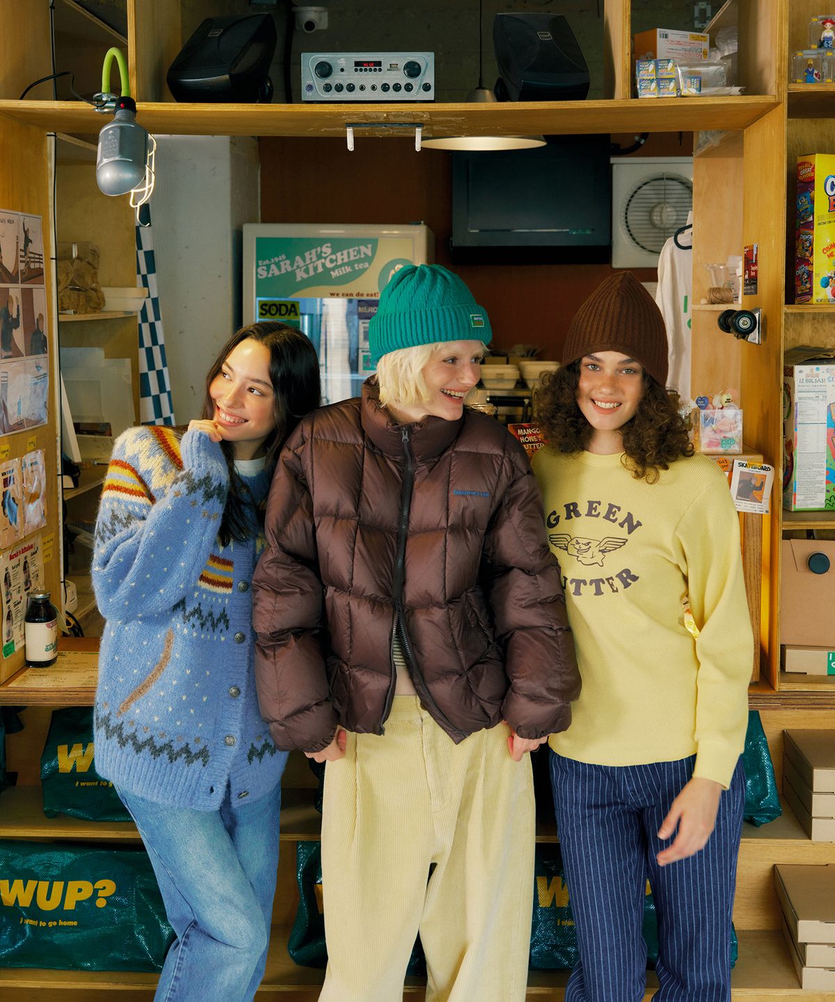 그린버터(GREENBUTTER) Grenade Puffer Jacket (Brown)
