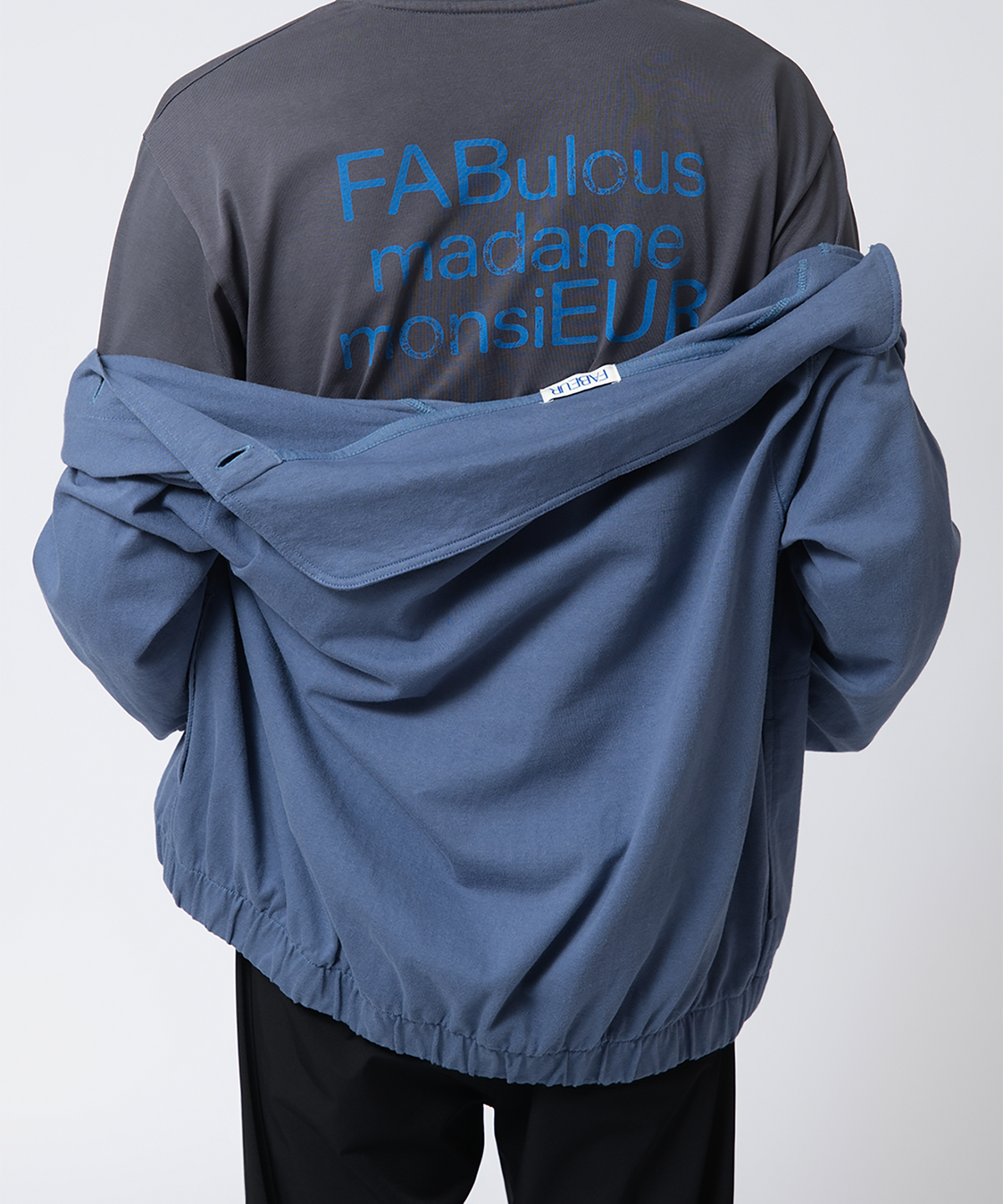 파버(FABEUR) FRENCH JERSEY BLOUSON (SLATE BLUE)