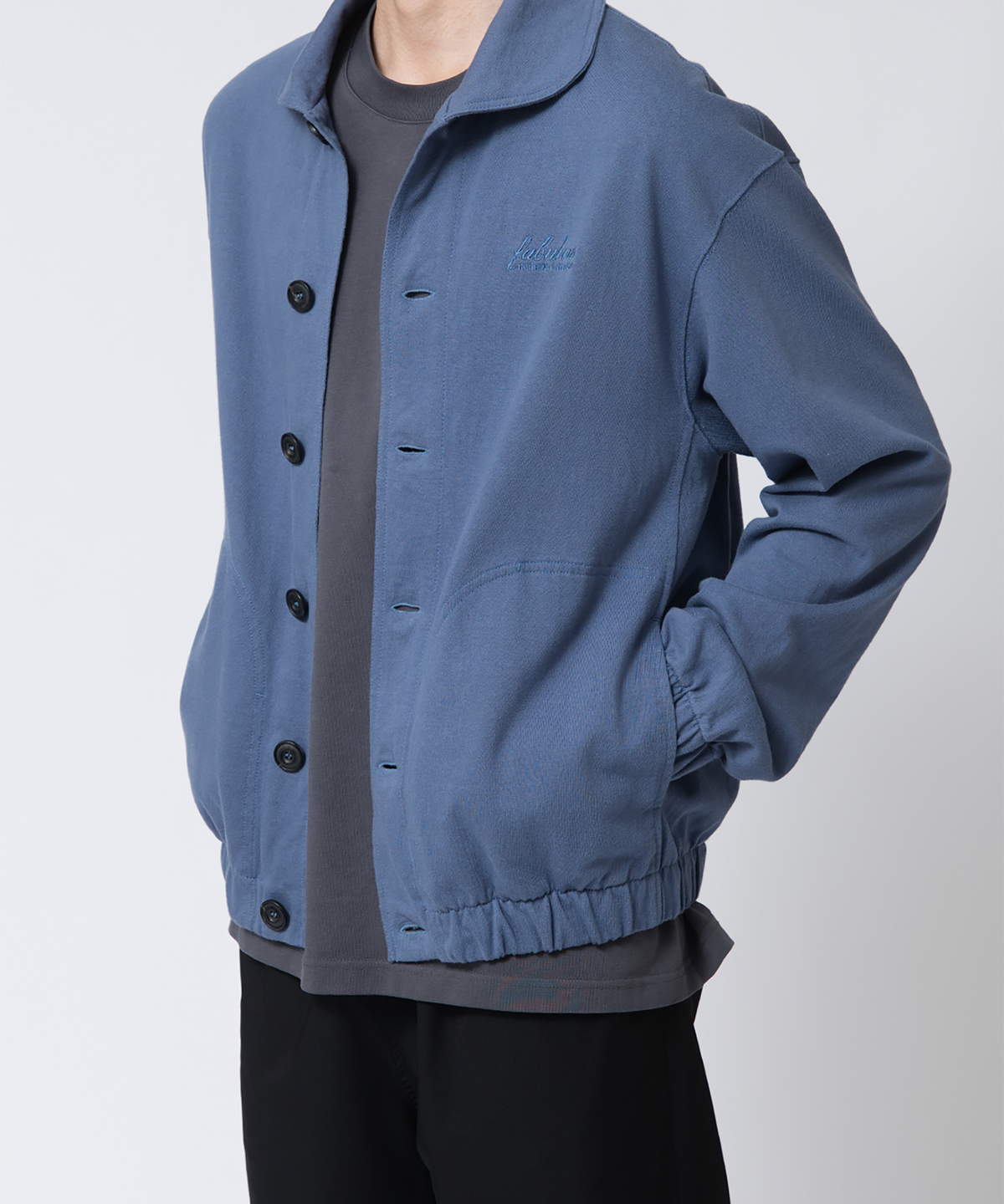파버(FABEUR) FRENCH JERSEY BLOUSON (SLATE BLUE)