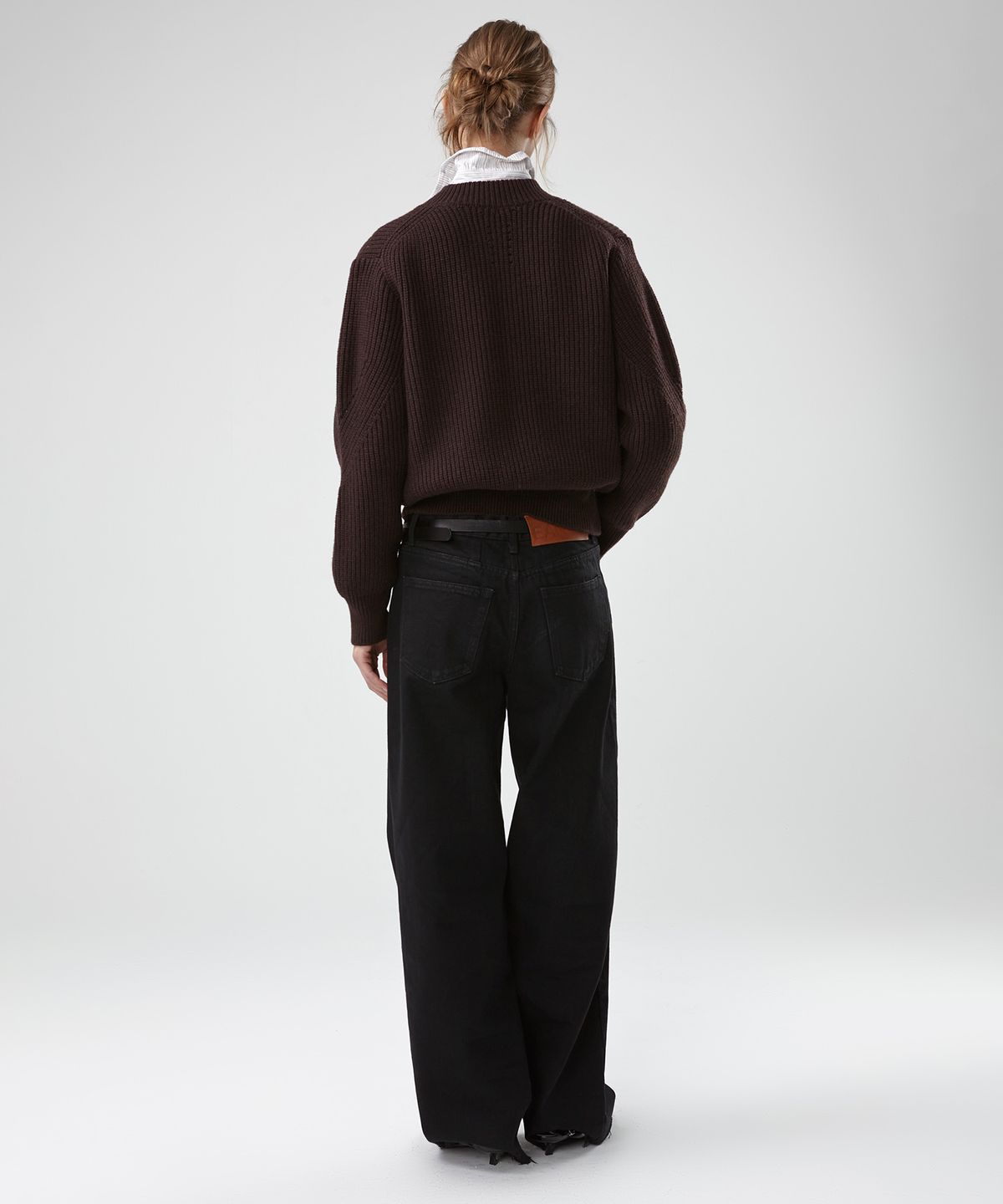 이안조(EAN JO) HEAVY WOOL CHUNKY CARDIGAN (BROWN)