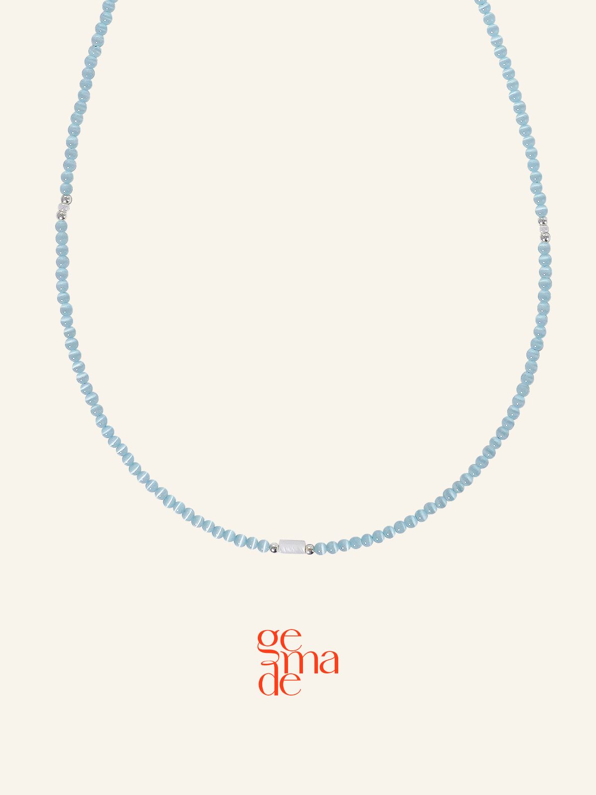 제마드(GEMADE) Blue cats necklace #N054