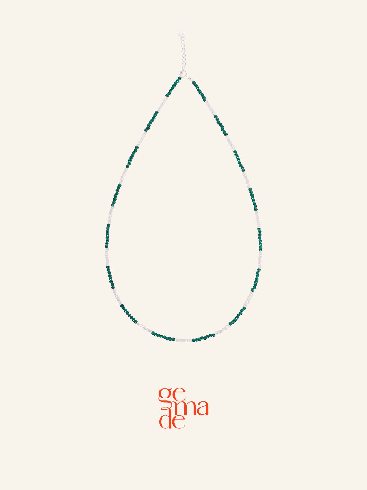 제마드(GEMADE) Green bonbon necklace #N055
