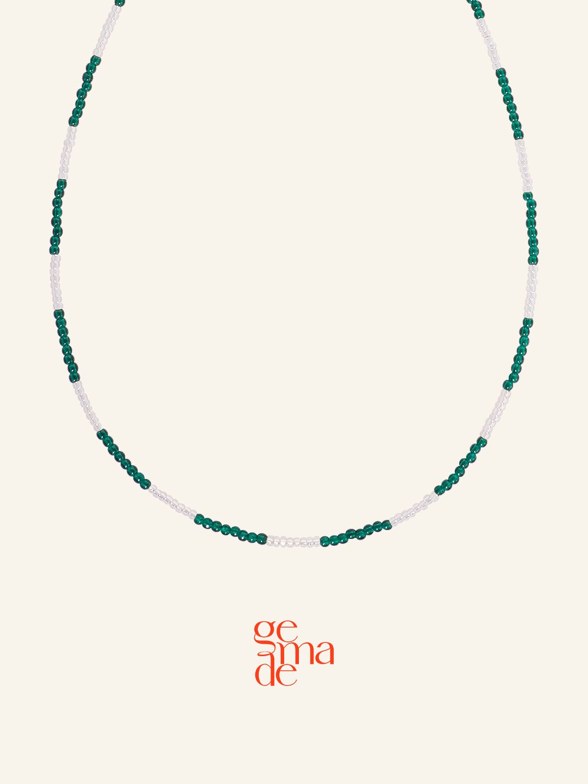 제마드(GEMADE) Green bonbon necklace #N055