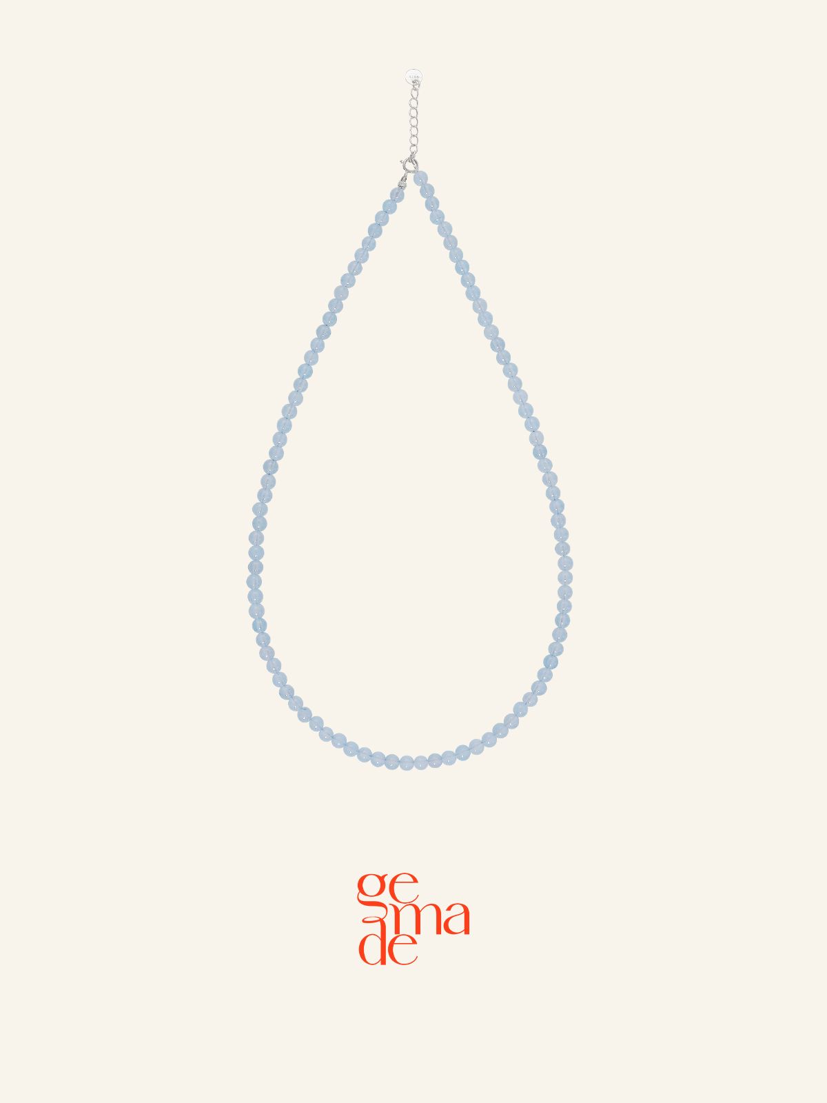 제마드(GEMADE) Blue glass necklace #N057