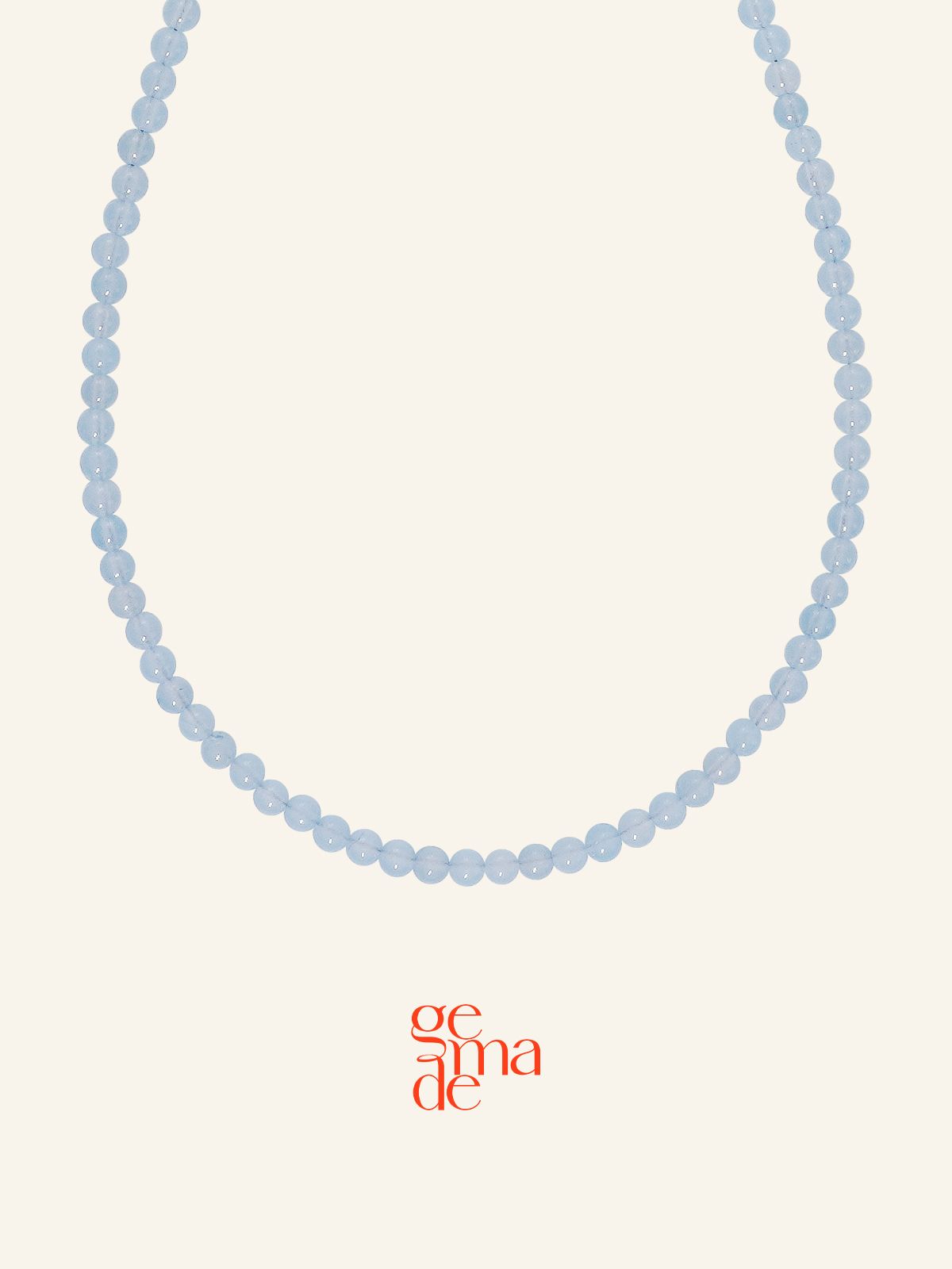 제마드(GEMADE) Blue glass necklace #N057