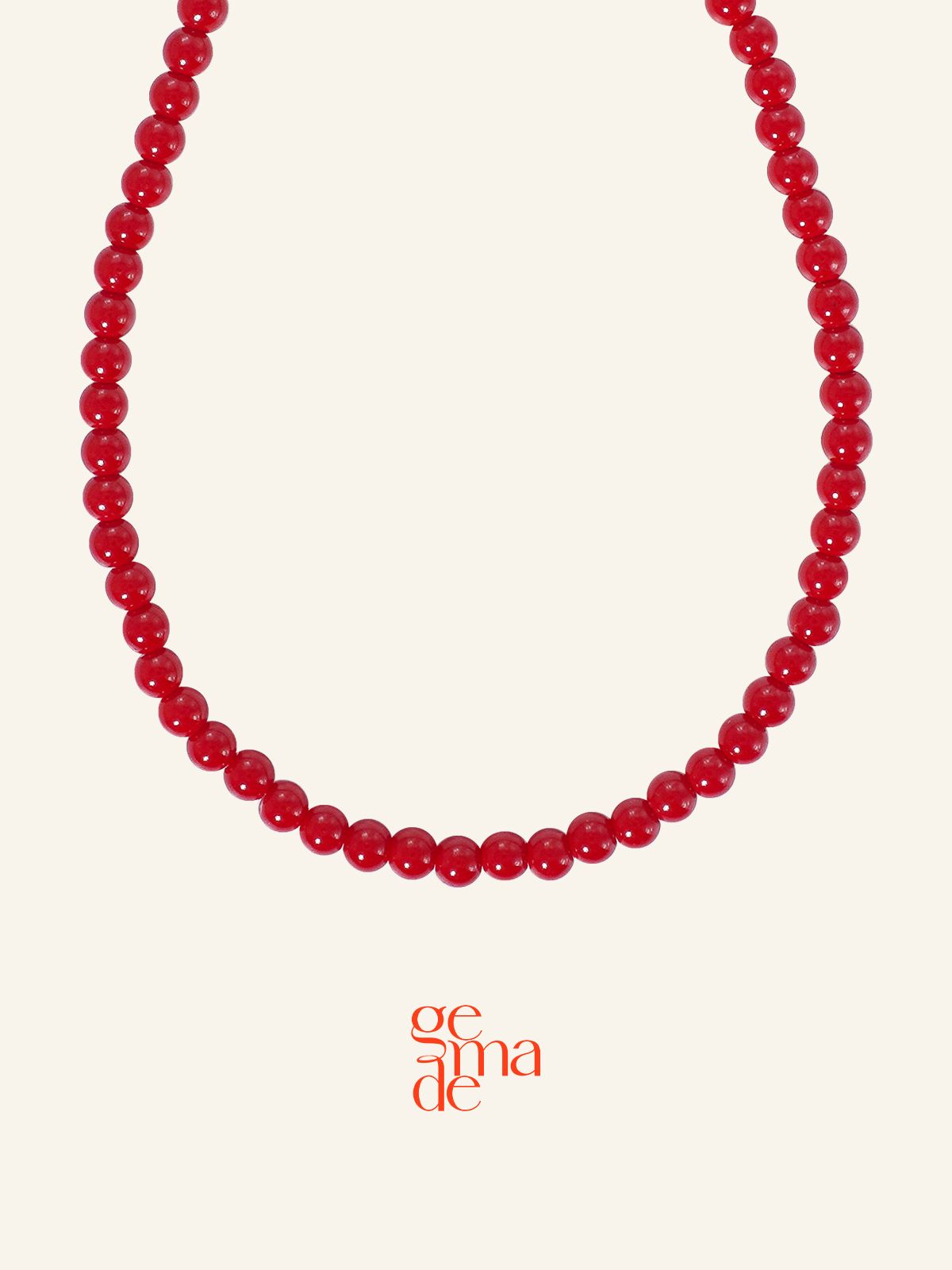 제마드(GEMADE) Crush red necklace #N058