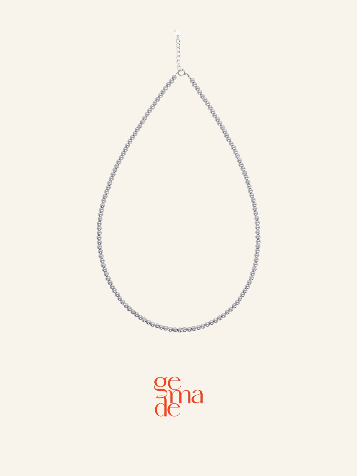 제마드(GEMADE) Grey pearl necklace #N060