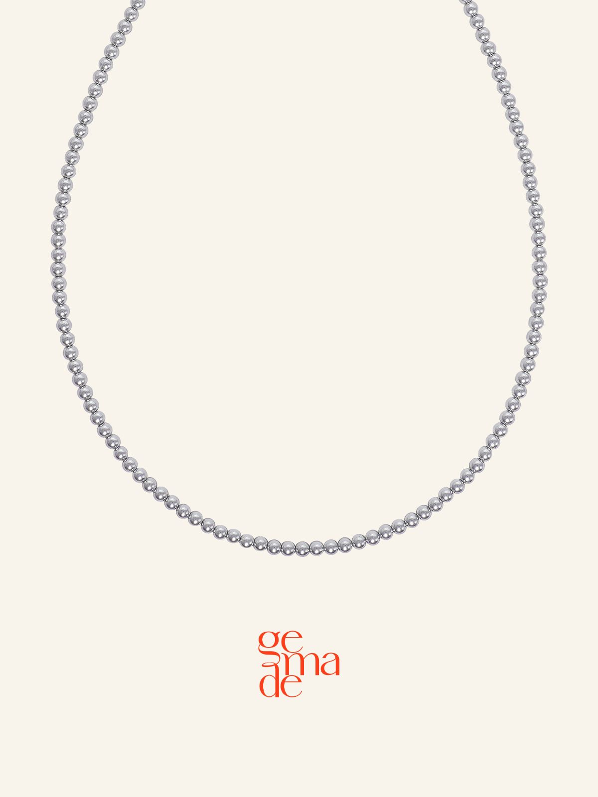 제마드(GEMADE) Grey pearl necklace #N060