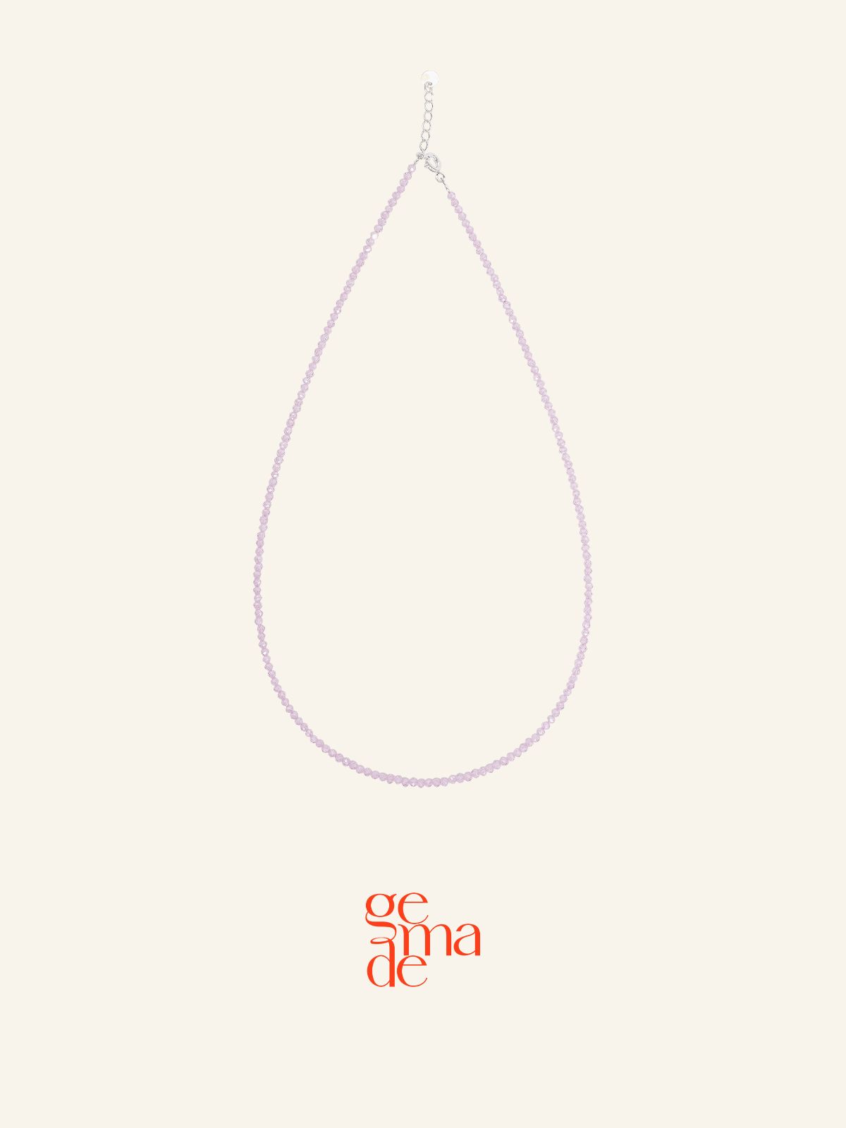 제마드(GEMADE) Pink syrup necklace #N064