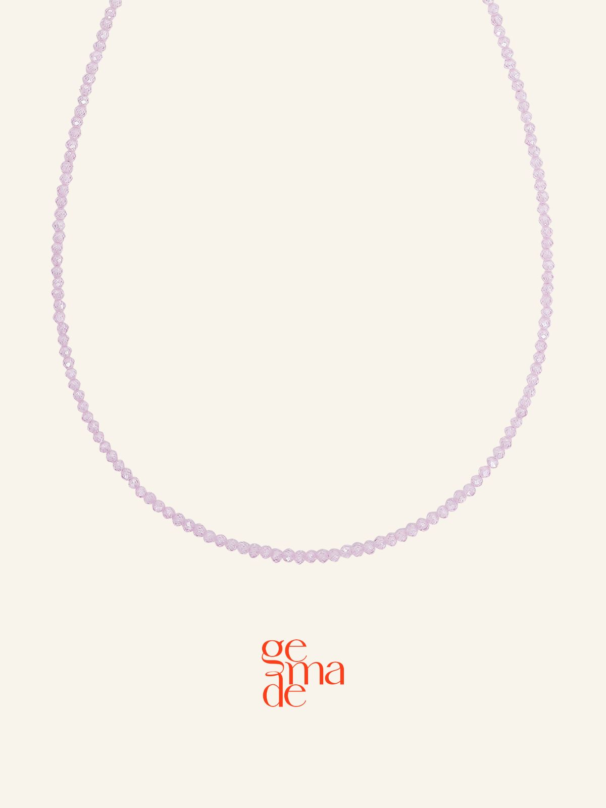 제마드(GEMADE) Pink syrup necklace #N064
