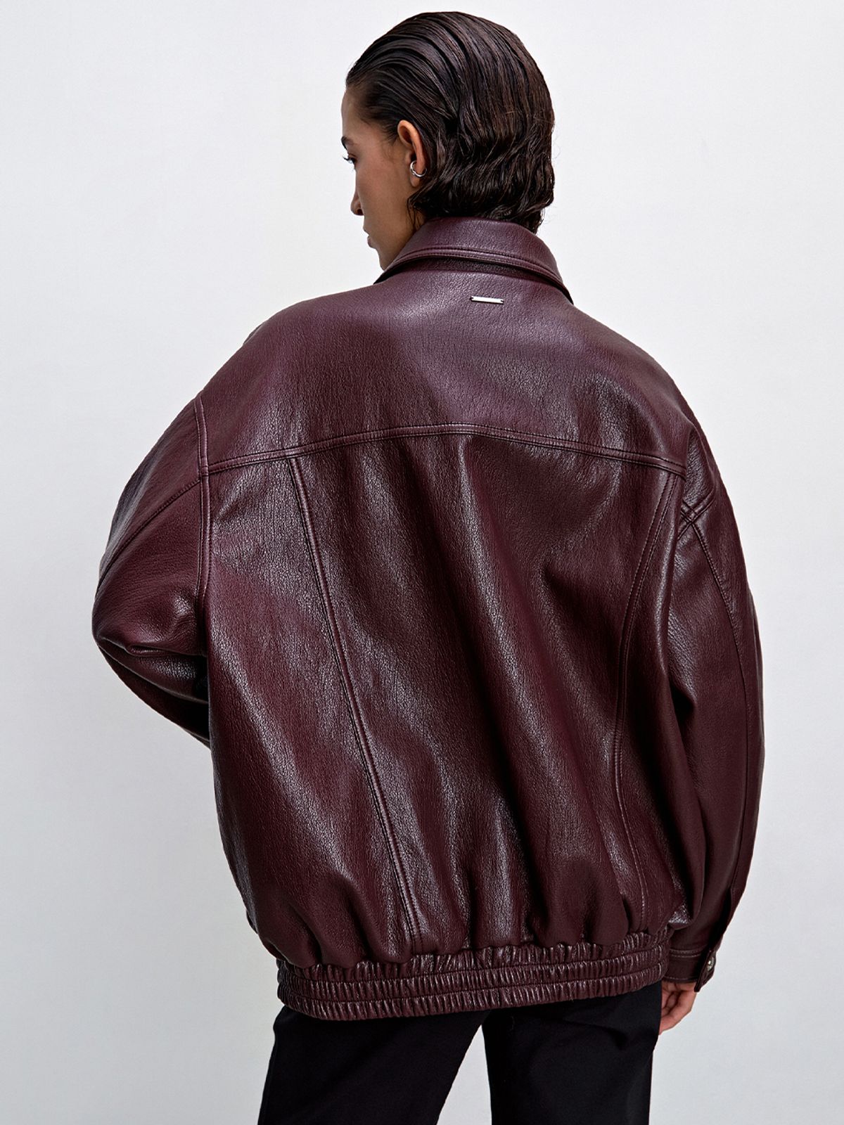 해브레스(HAVELESS) NILE LEATHER JACKET WINE