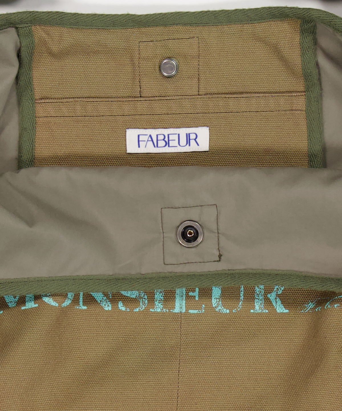 파버(FABEUR) VÉLO BAG (KHAKI/PRINTING)