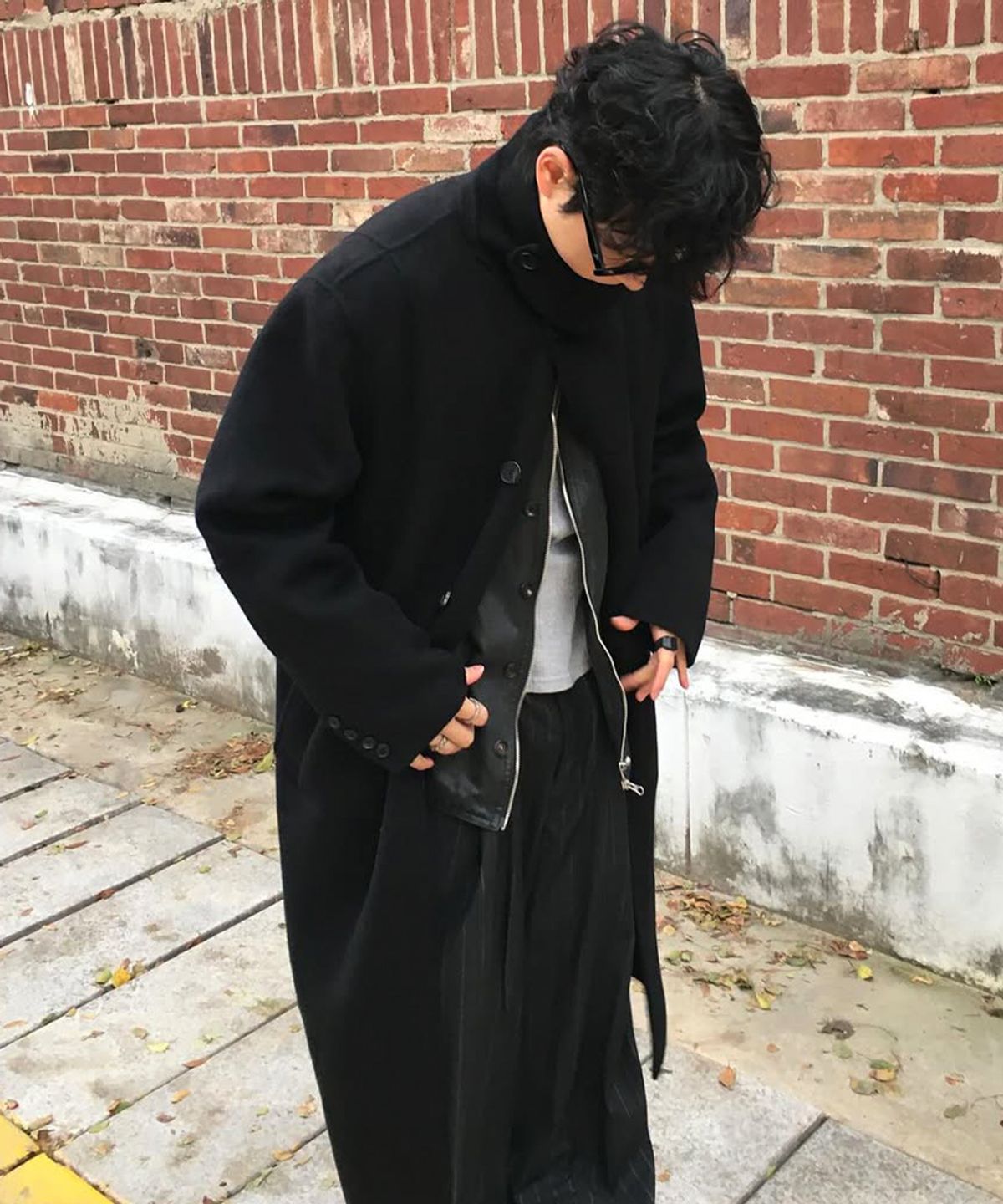 인템포무드(INTEMPOMOOD) 캐시미어 블렌드 핸드메이드 맥 코트_모카브라운