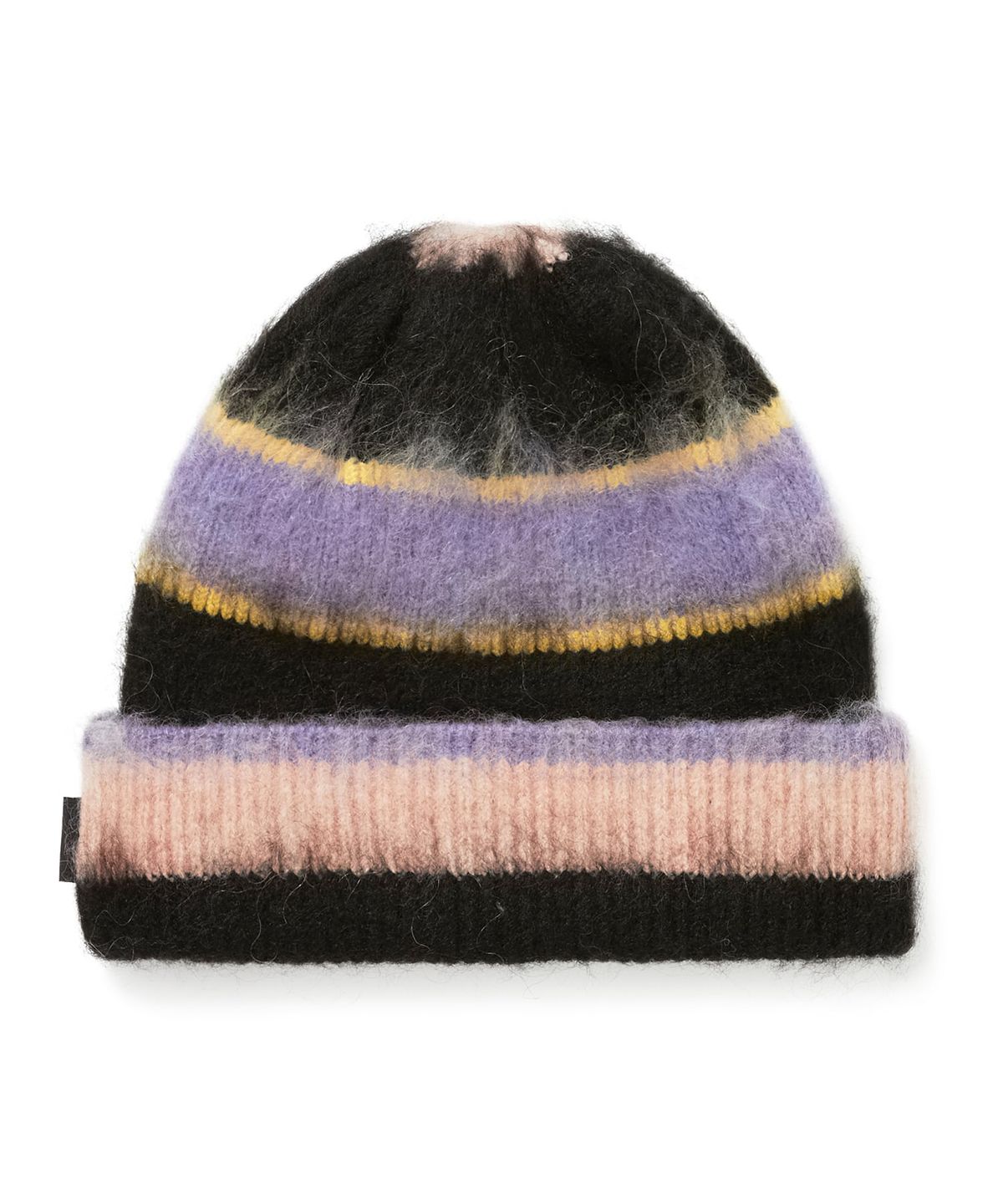 디스이즈네버댓(THISISNEVERTHAT) Striped Mohair Beanie Black