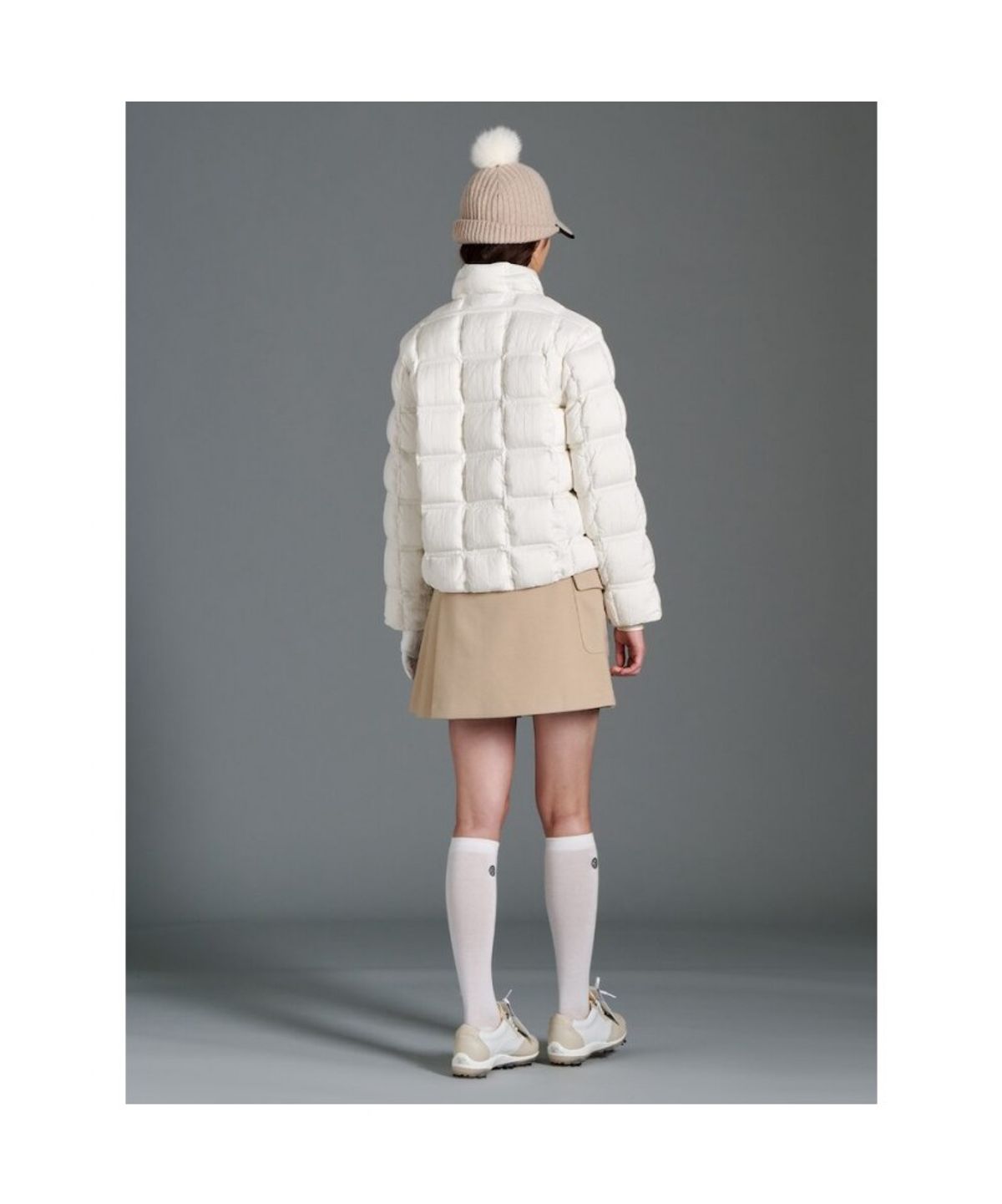 빈폴골프(BEANPOLE GOLF) 여성 숏기장 다운 - 아이보리
