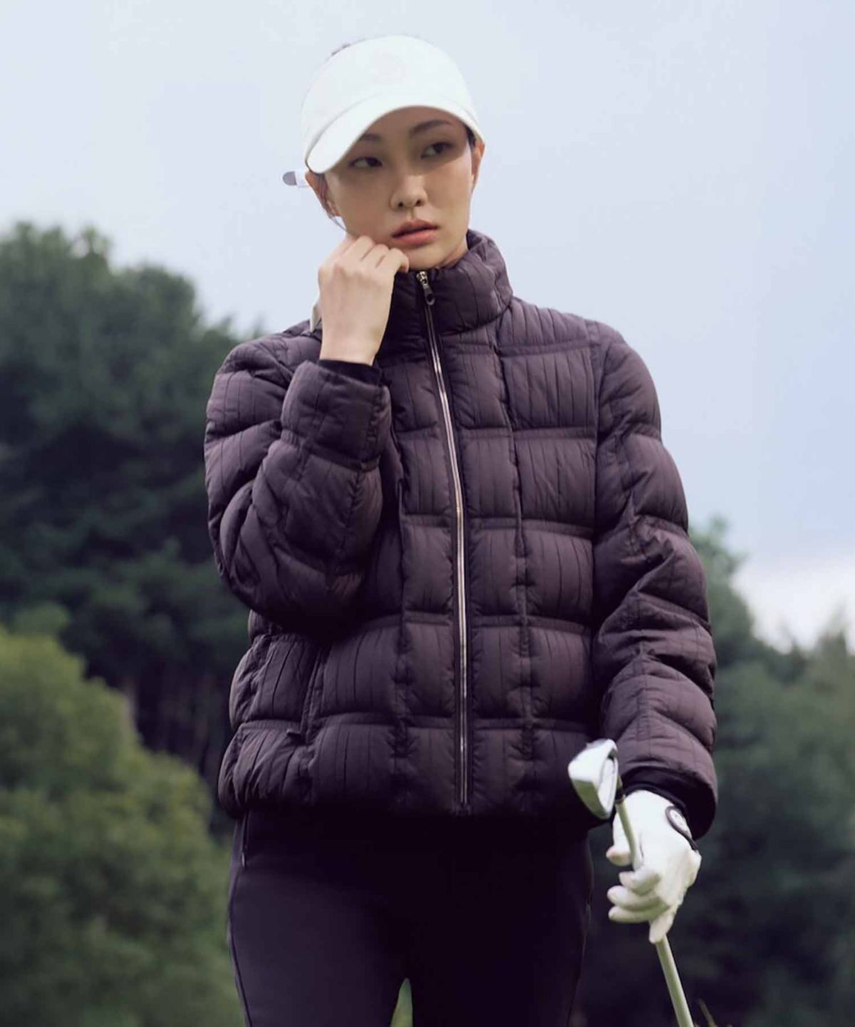 빈폴골프(BEANPOLE GOLF) 여성 숏기장 다운 - 블랙