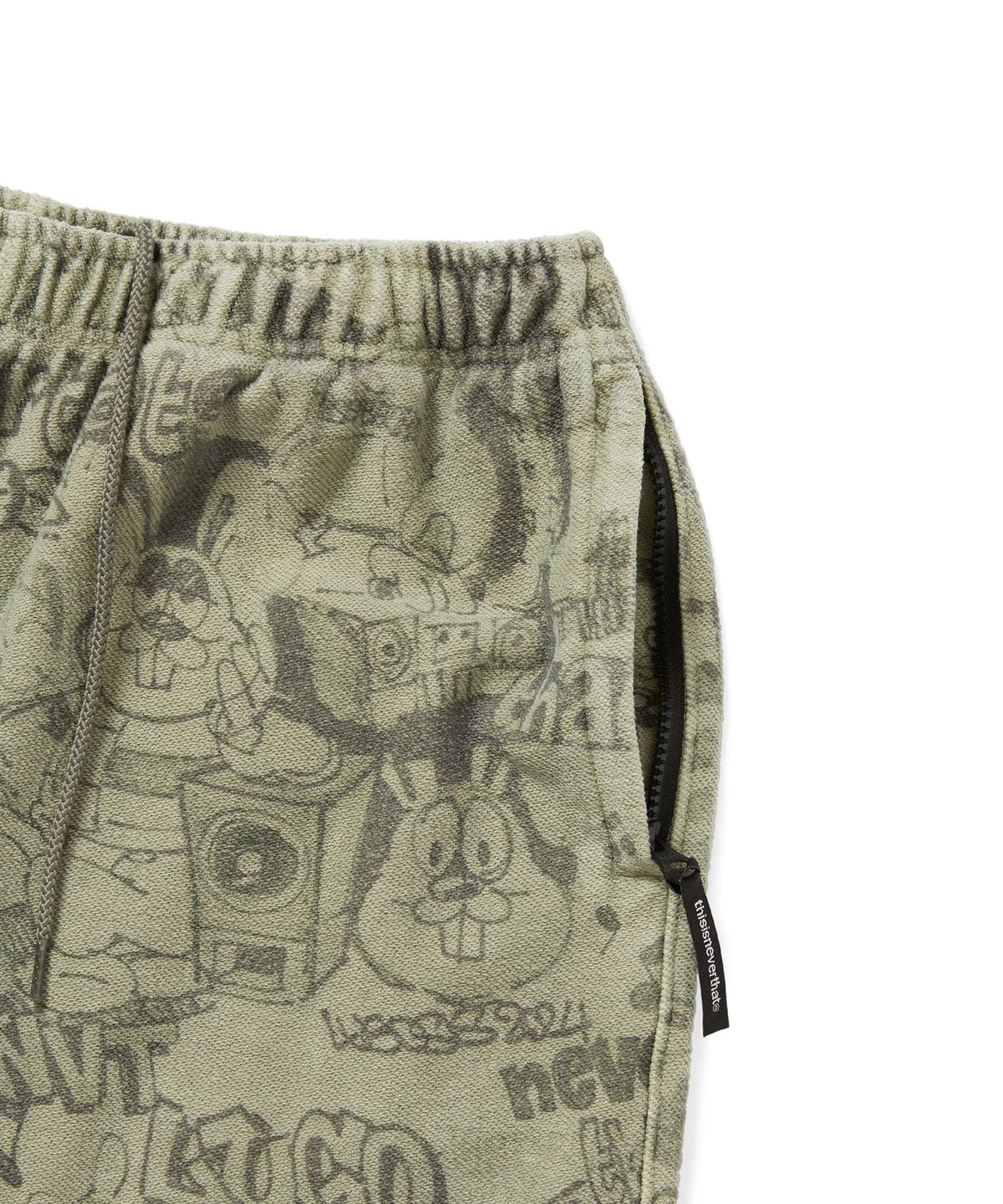 디스이즈네버댓(THISISNEVERTHAT) Crazy BIG Sweatpant Graffiti