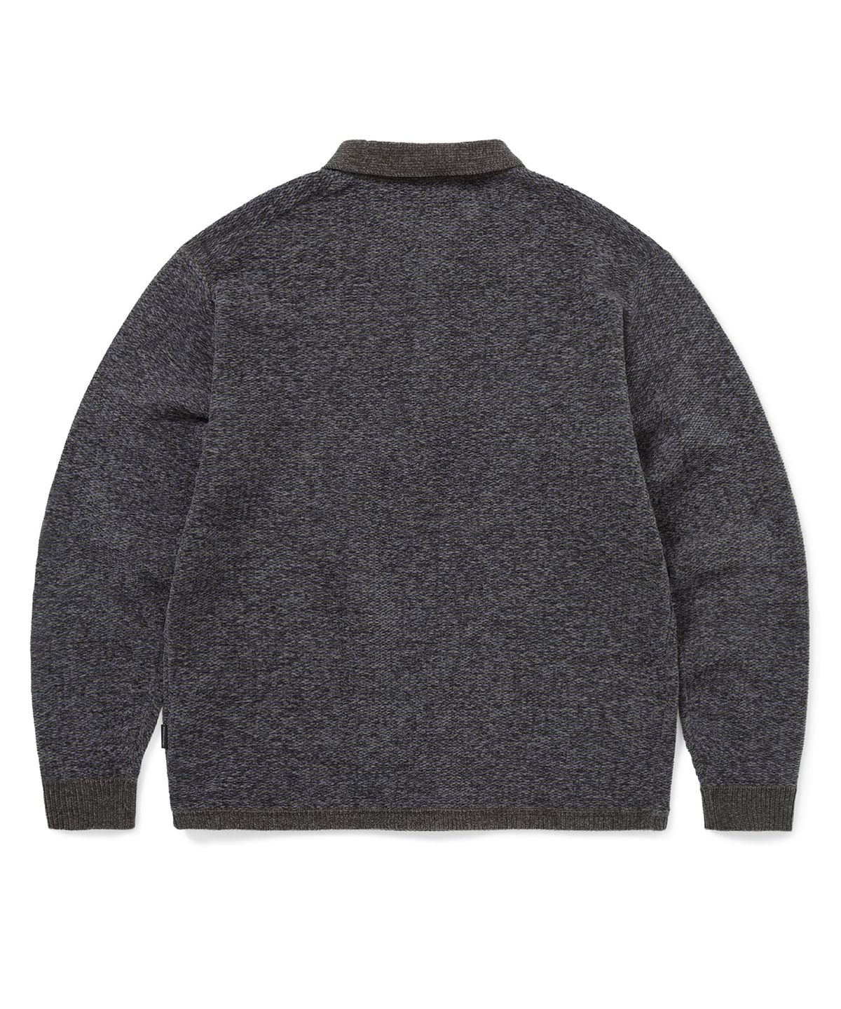 디스이즈네버댓(THISISNEVERTHAT) Velvet Knit Polo Charcoal
