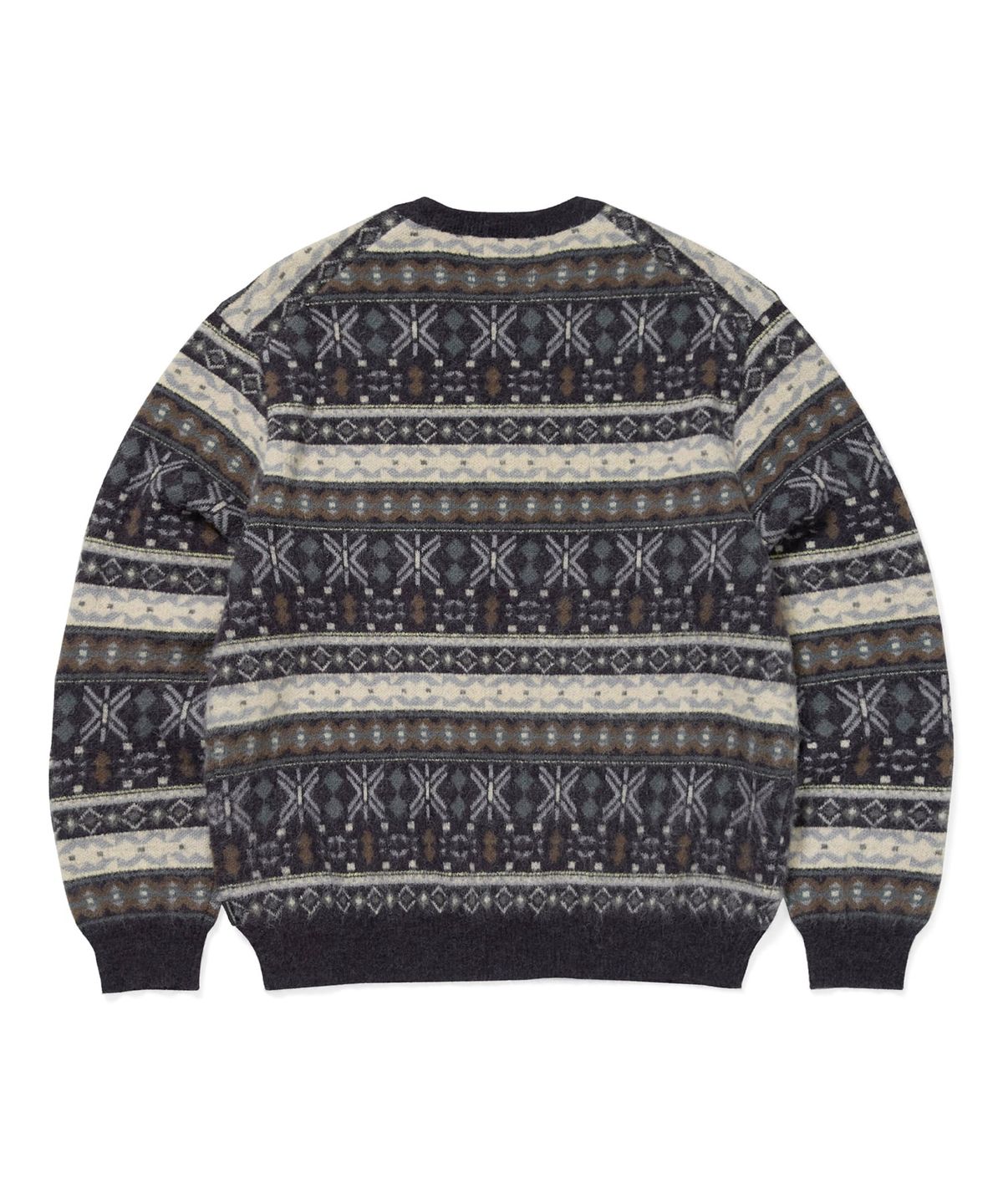 디스이즈네버댓(THISISNEVERTHAT) Fair Isle Knit Sweater Navy