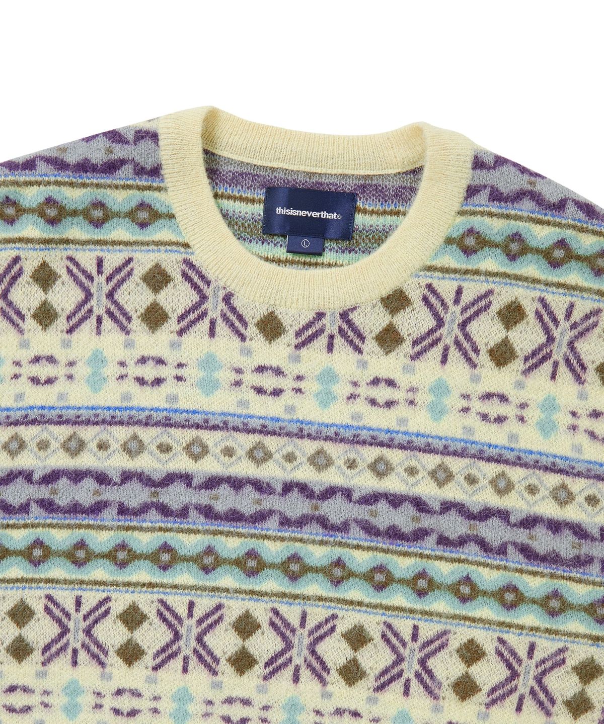디스이즈네버댓(THISISNEVERTHAT) Fair Isle Knit Sweater Lemon