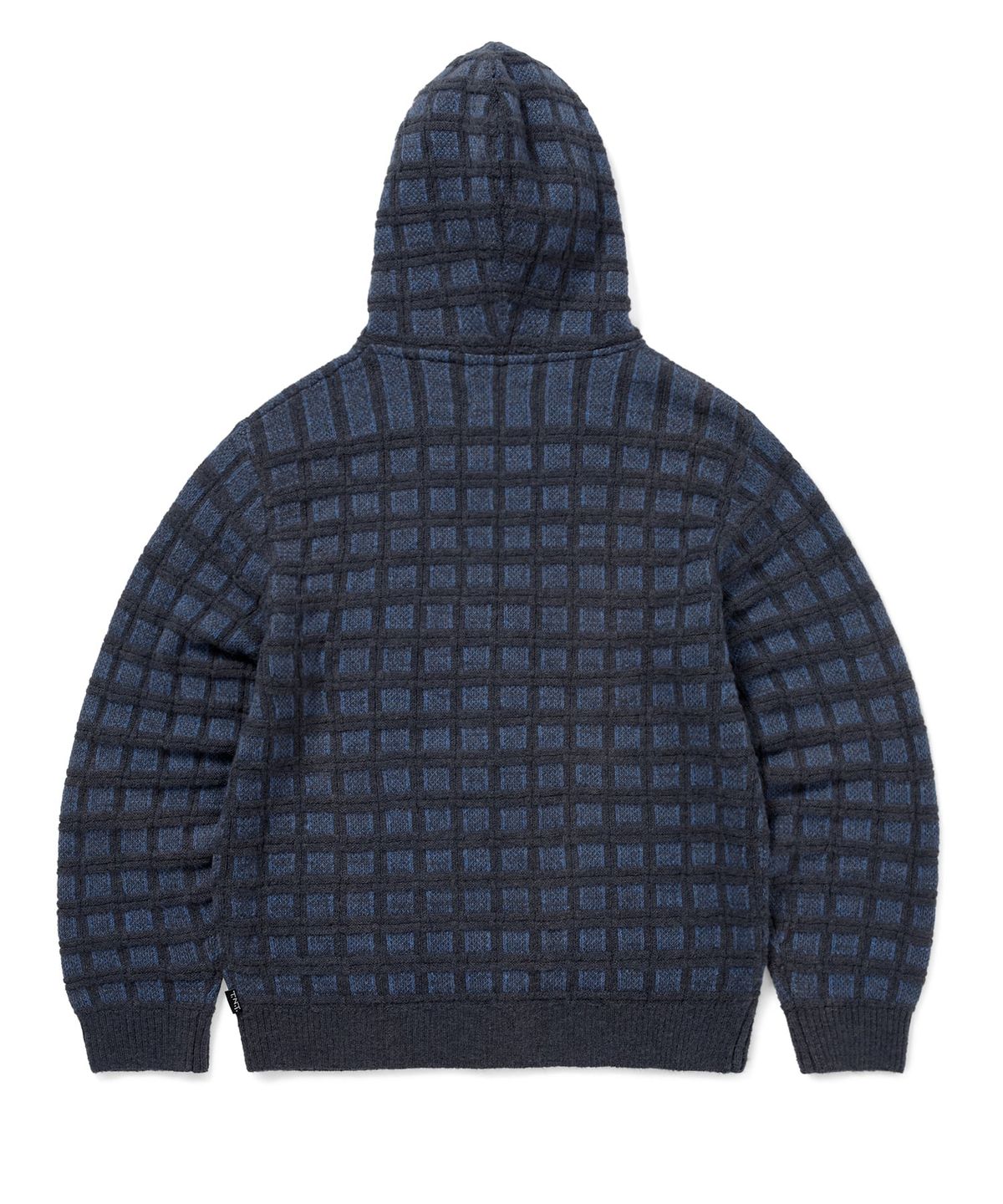 디스이즈네버댓(THISISNEVERTHAT) Textured Knit Zip Hoodie Navy