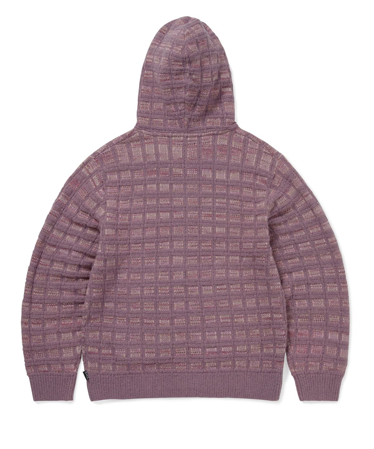 디스이즈네버댓(THISISNEVERTHAT) Textured Knit Zip Hoodie Dusty Pink