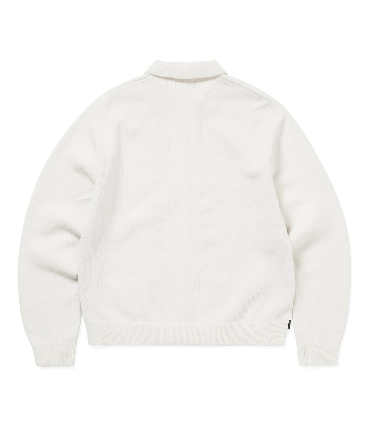 디스이즈네버댓(THISISNEVERTHAT) Argyle Zip Knit Cardigan White