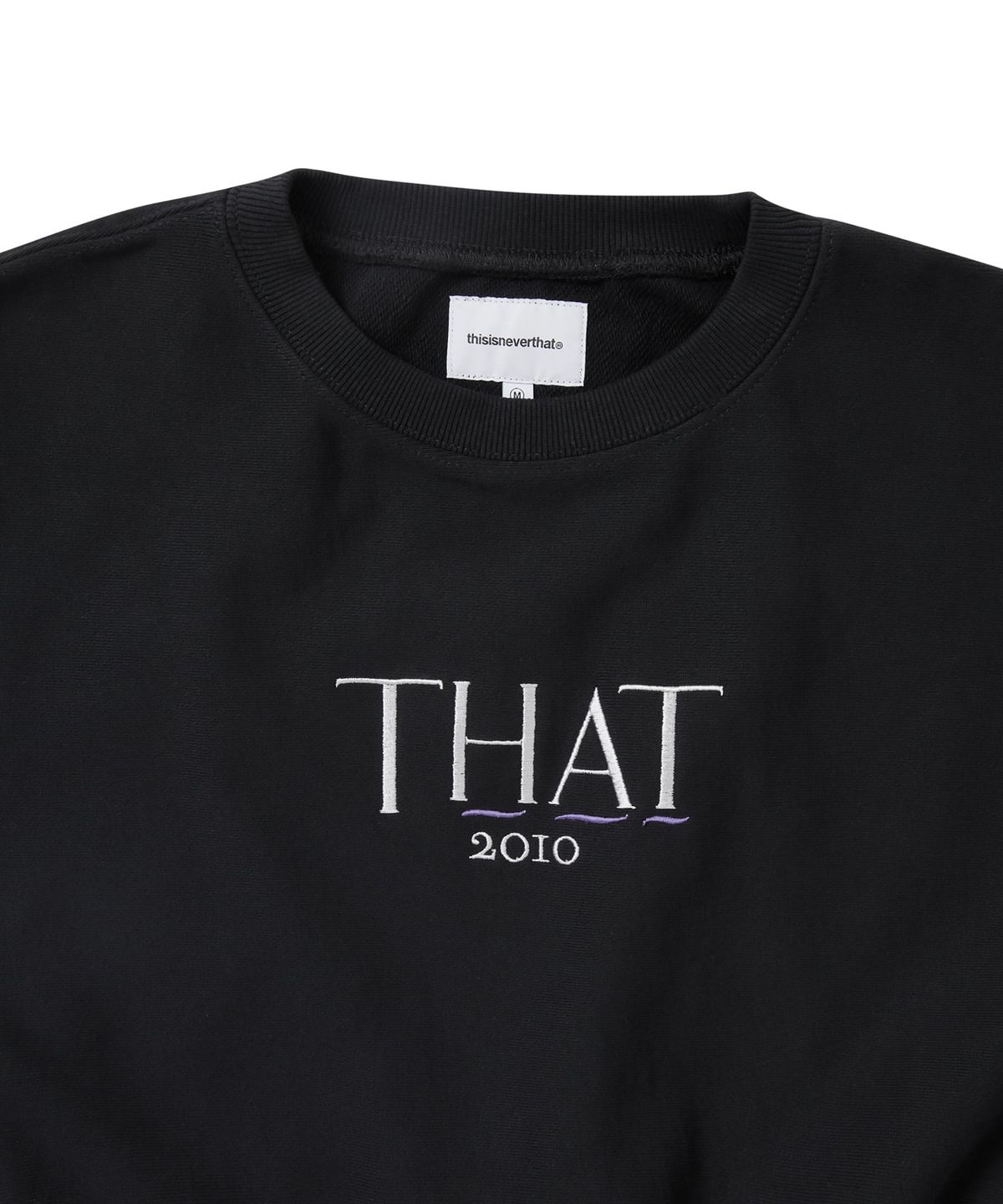 디스이즈네버댓(THISISNEVERTHAT) THAT 2010 W Crewneck Black