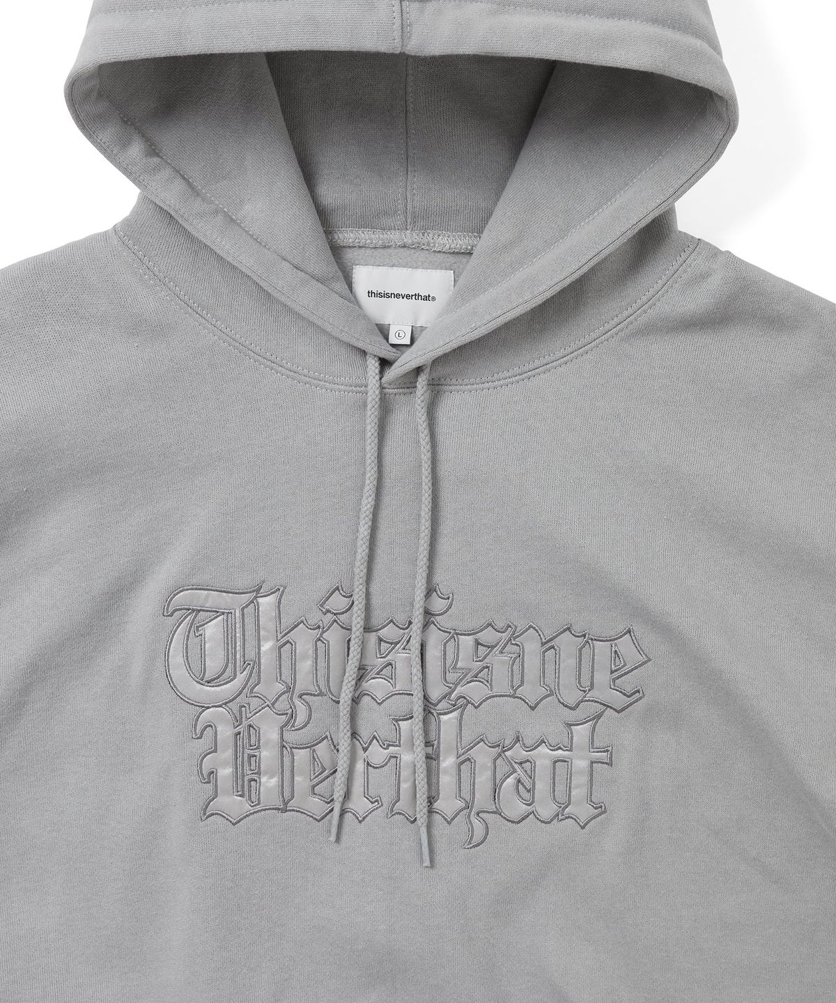 디스이즈네버댓(THISISNEVERTHAT) Old English Logo Hoodie Concrete