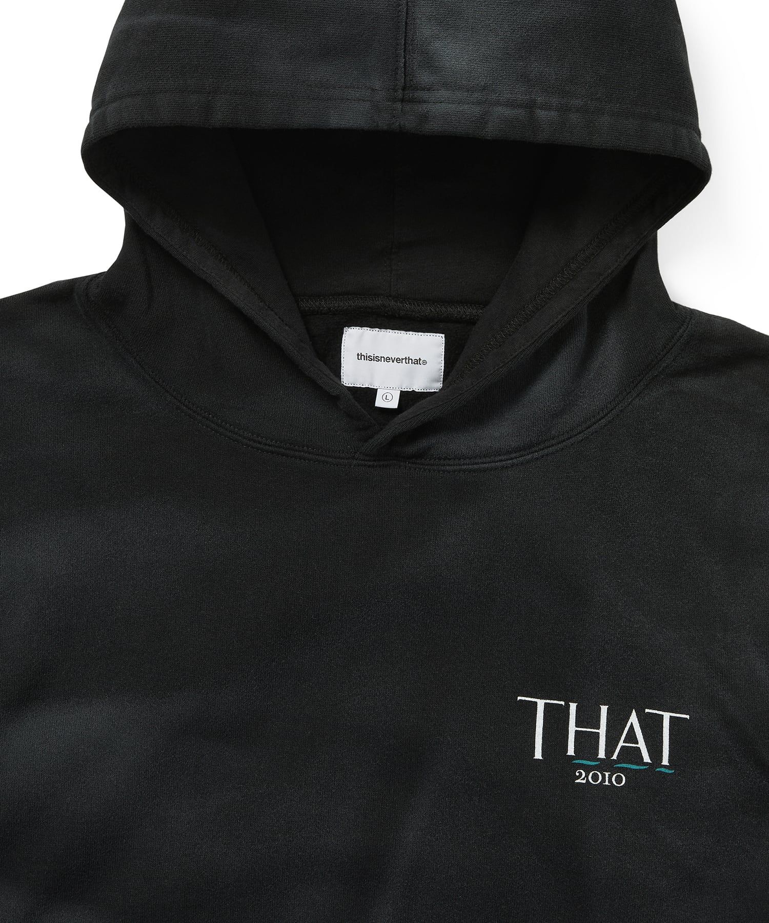 MUSINSA公式 | thisisneverthat Faded THAT 2010 Hoodie Black