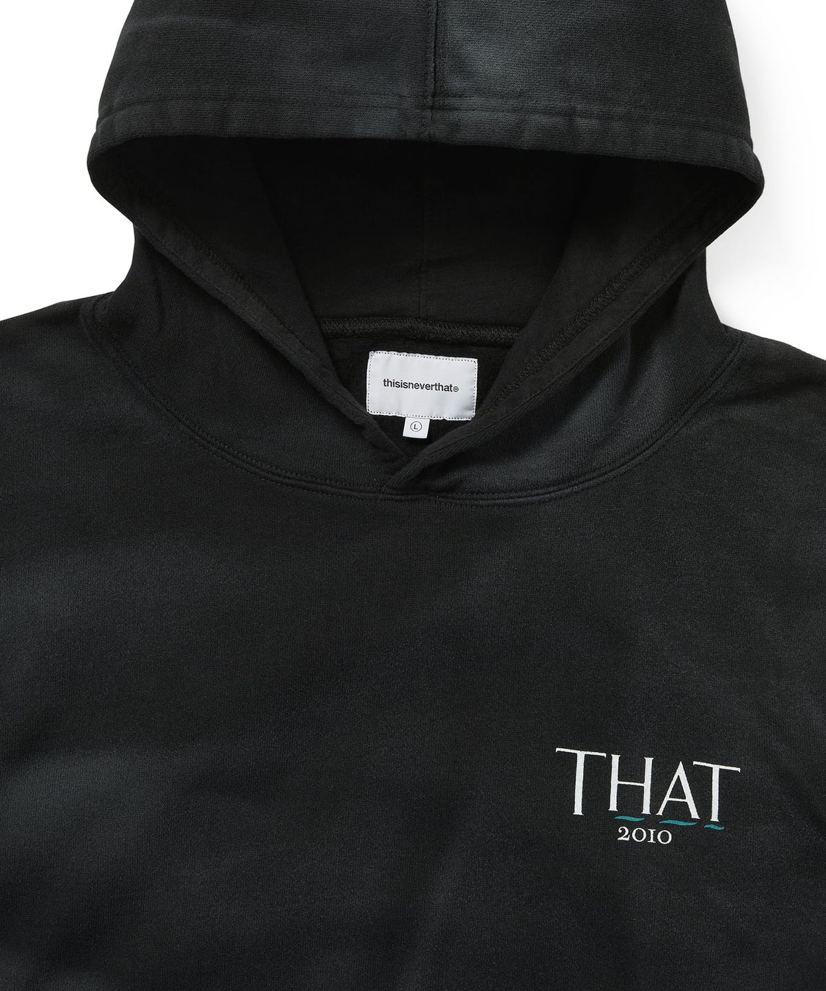 디스이즈네버댓(THISISNEVERTHAT) Faded THAT 2010 Hoodie Black