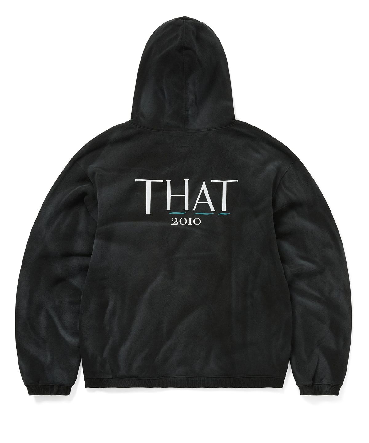 디스이즈네버댓(THISISNEVERTHAT) Faded THAT 2010 Hoodie Black