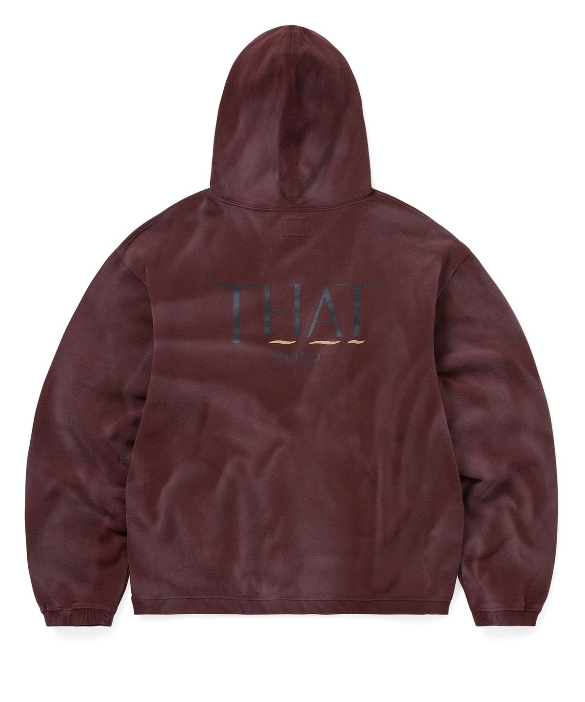 디스이즈네버댓(THISISNEVERTHAT) Faded THAT 2010 Hoodie Burgundy